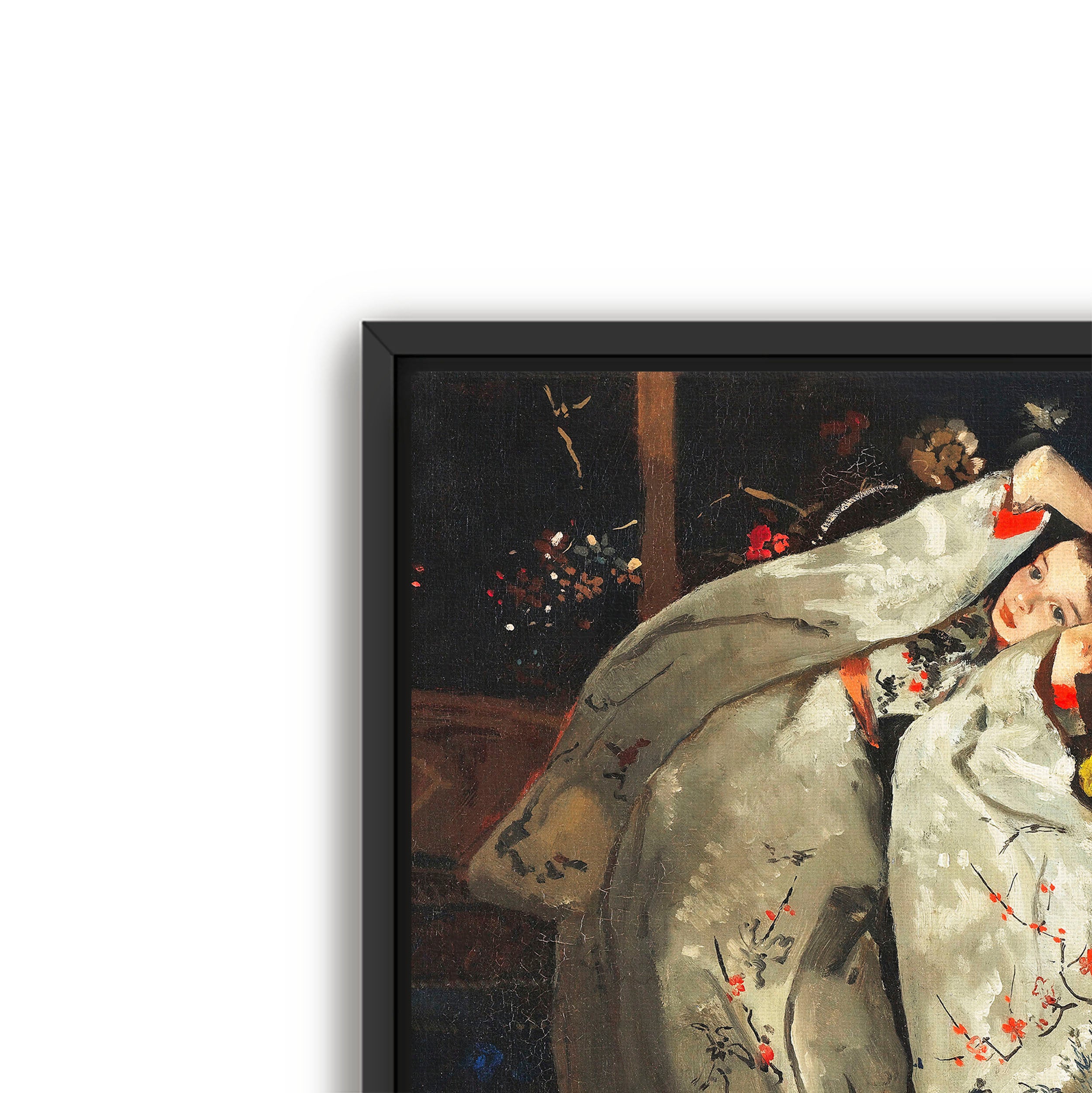 girl in white kimono