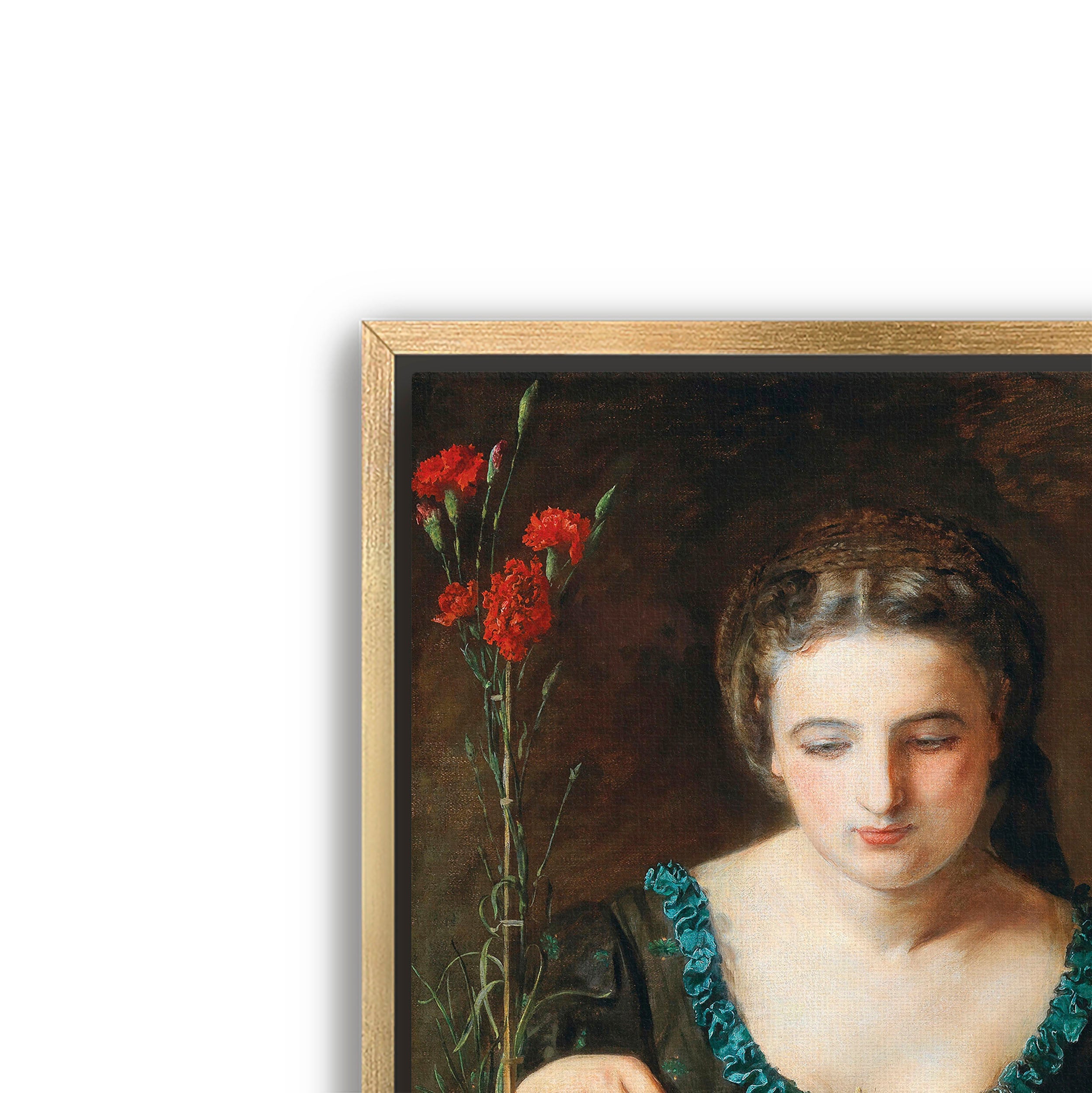 girl with carnation