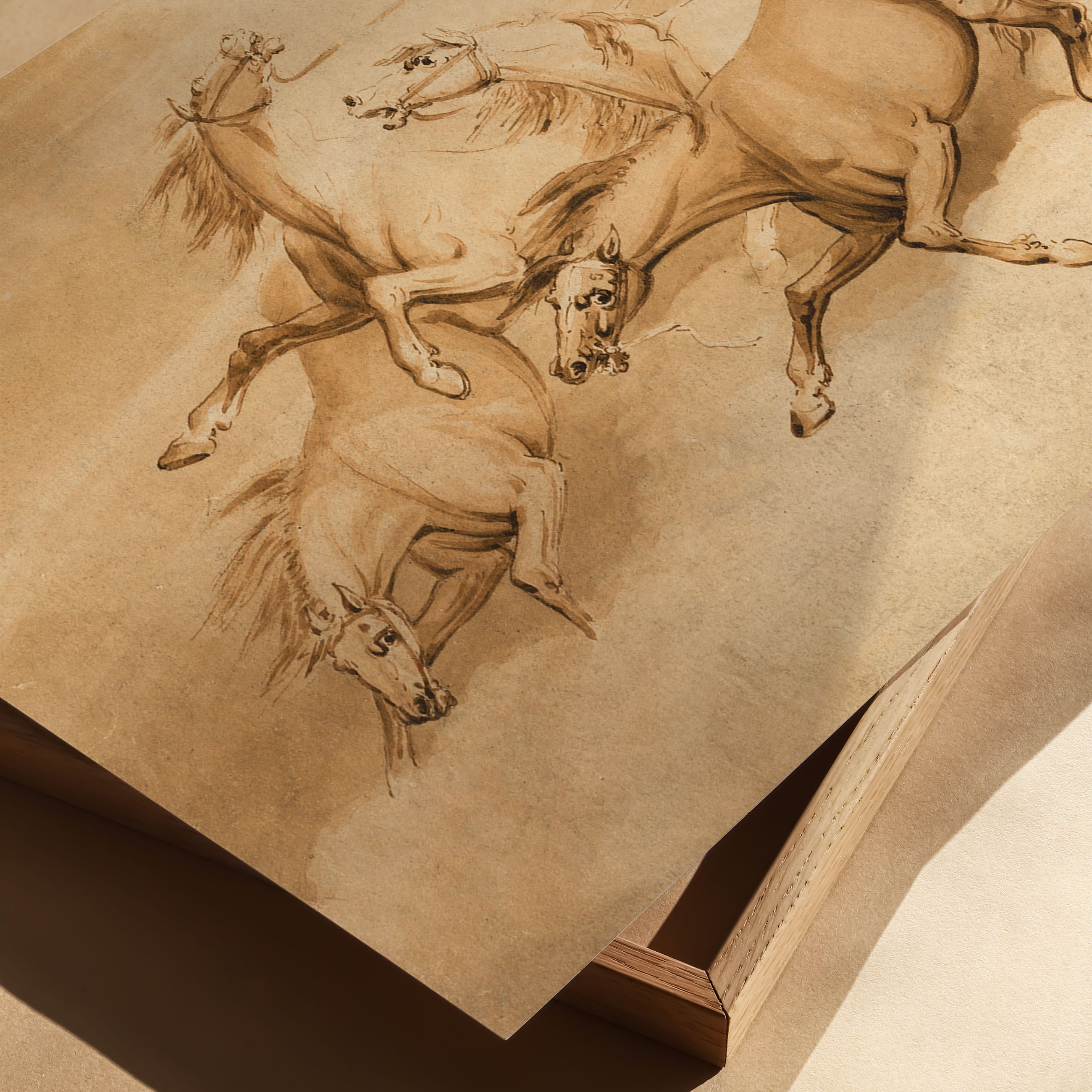 four galloping horses