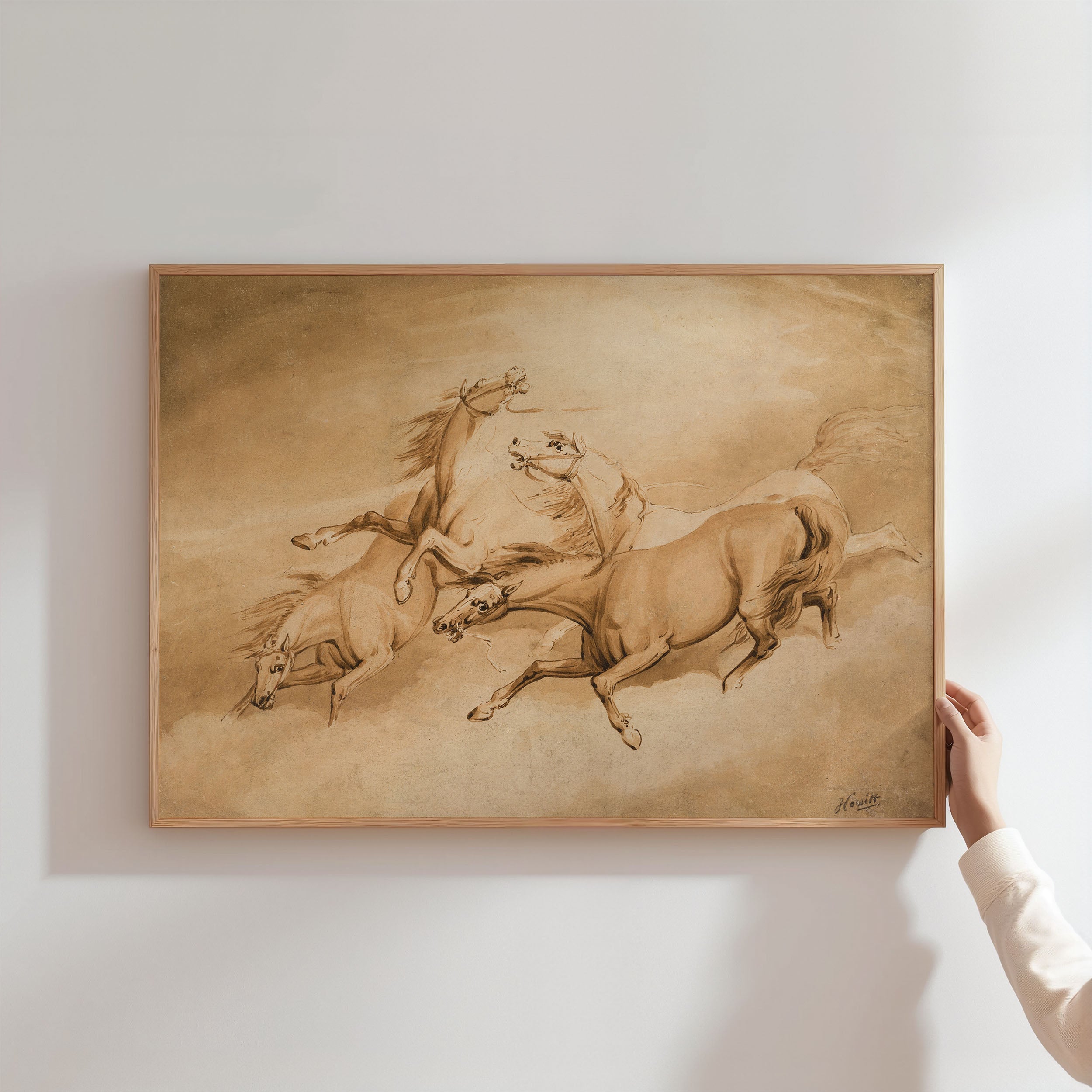 four galloping horses