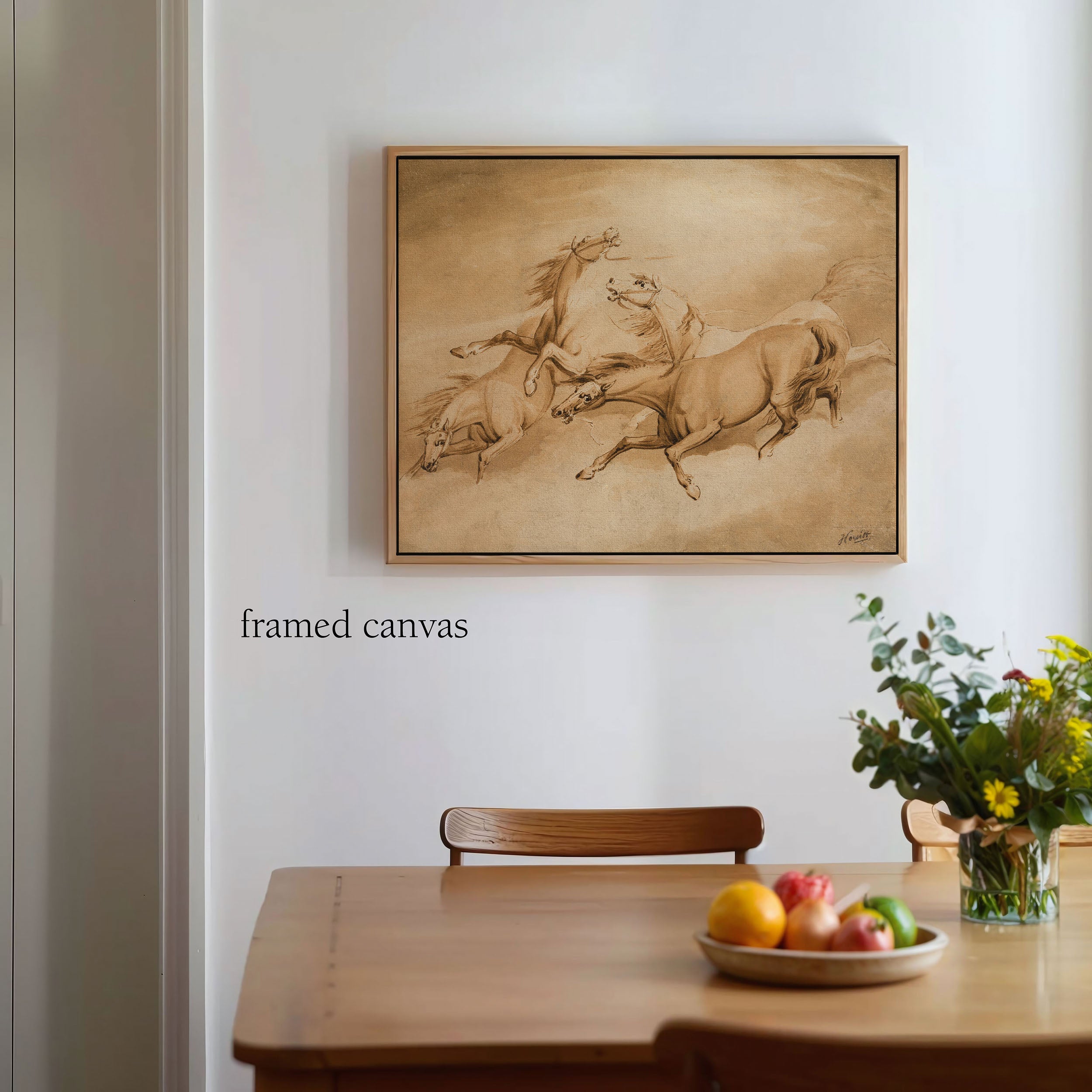 four galloping horses