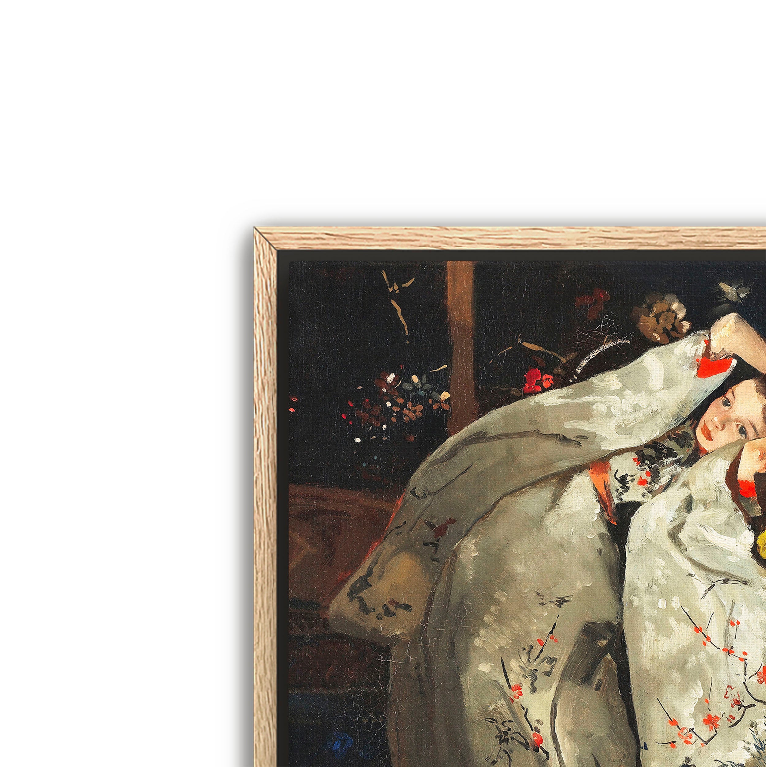 girl in white kimono