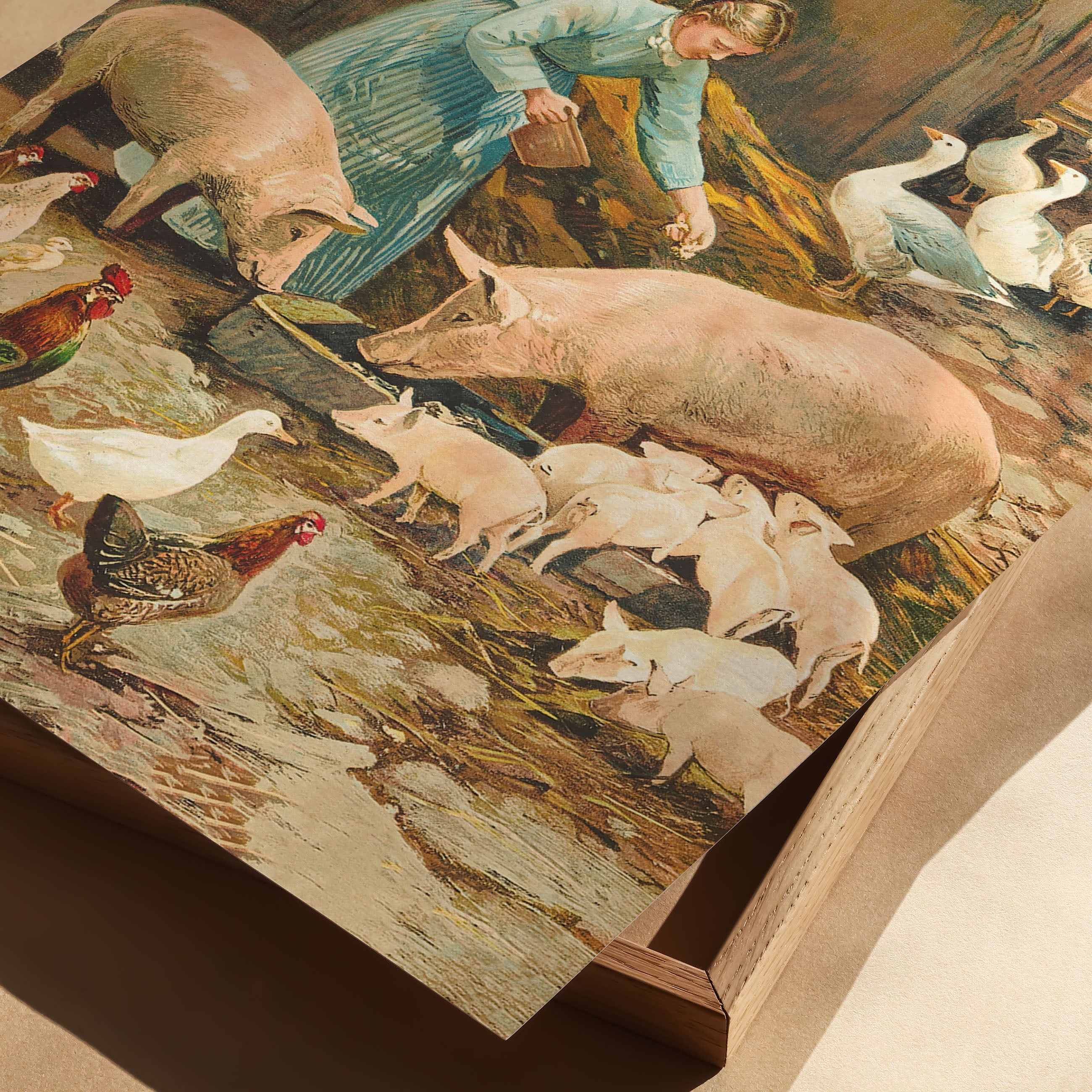 pastel farmyard