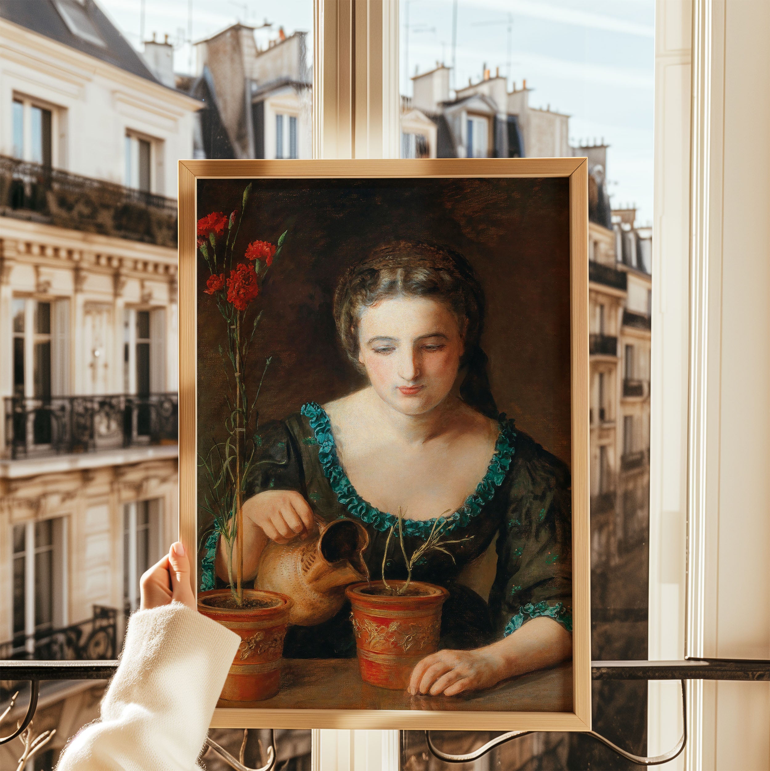 girl with carnation