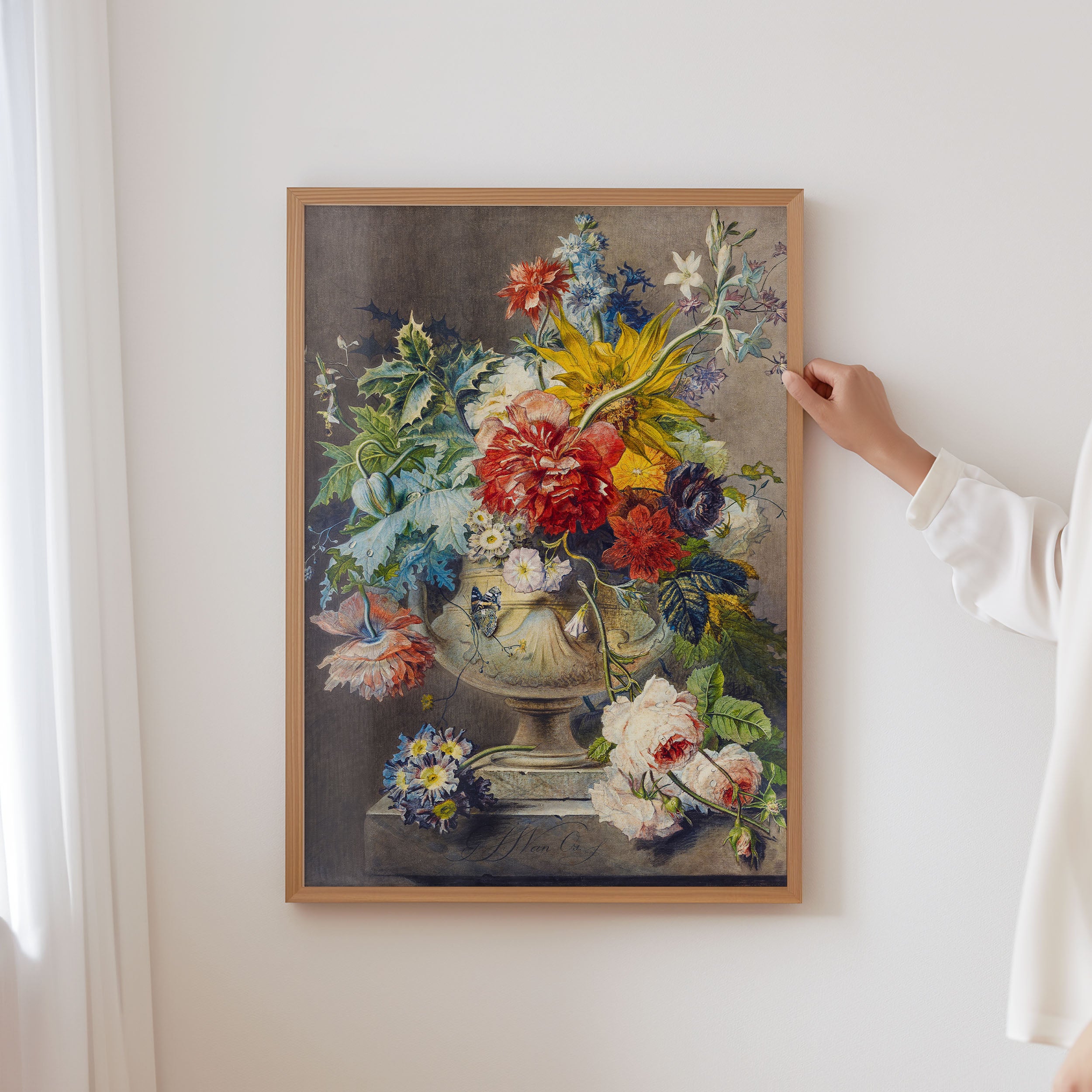 florals with butterfly