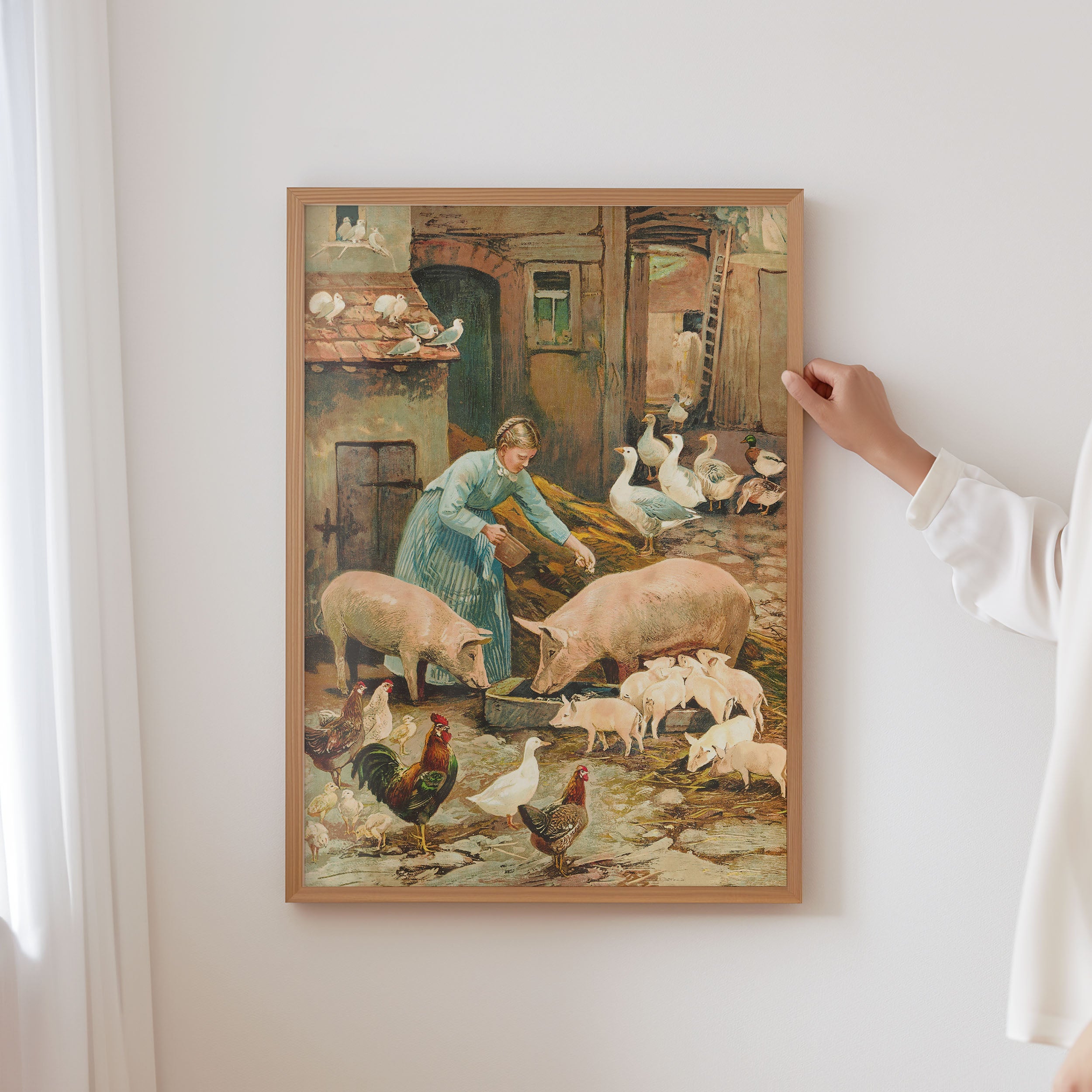 pastel farmyard