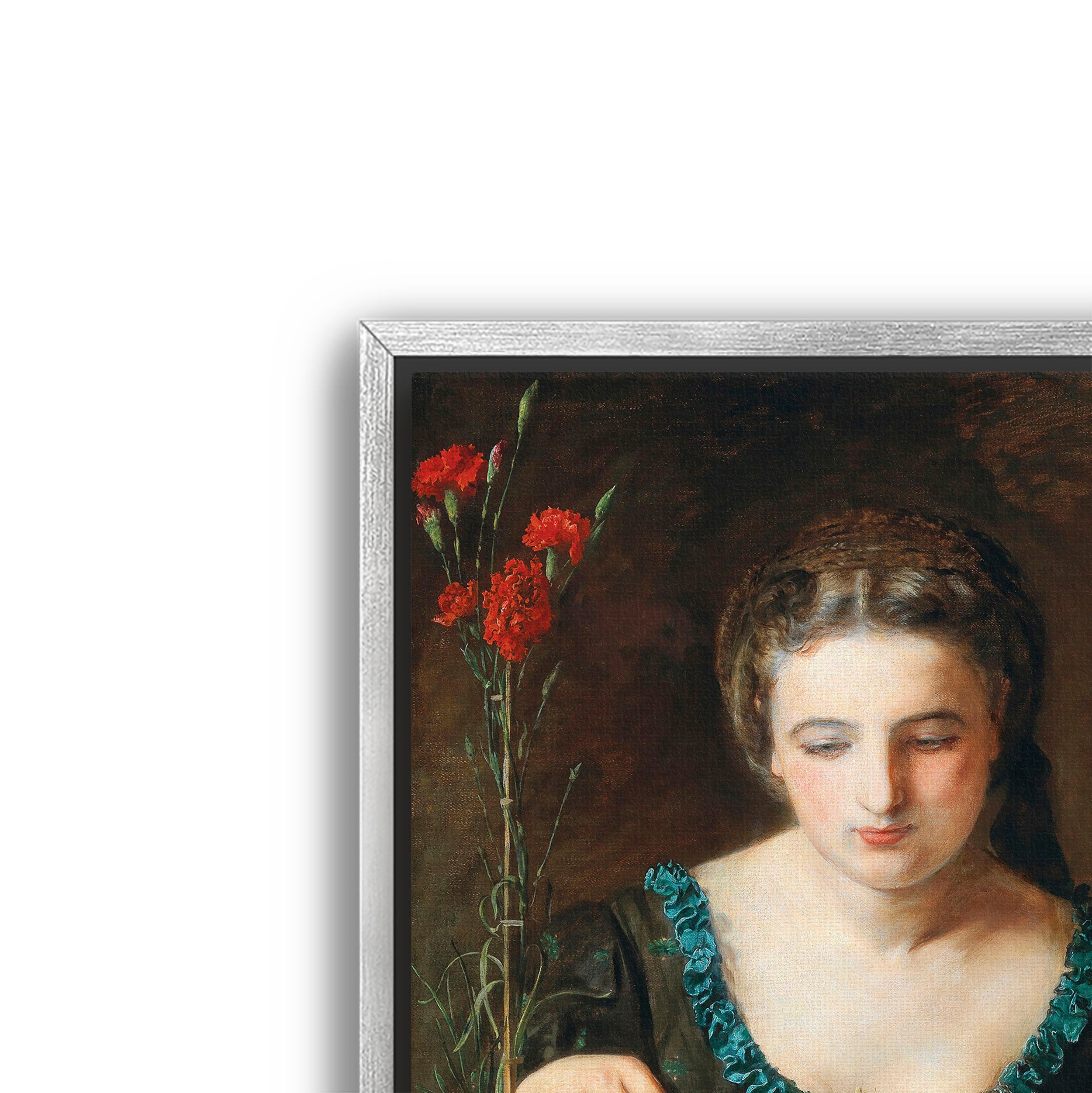 girl with carnation