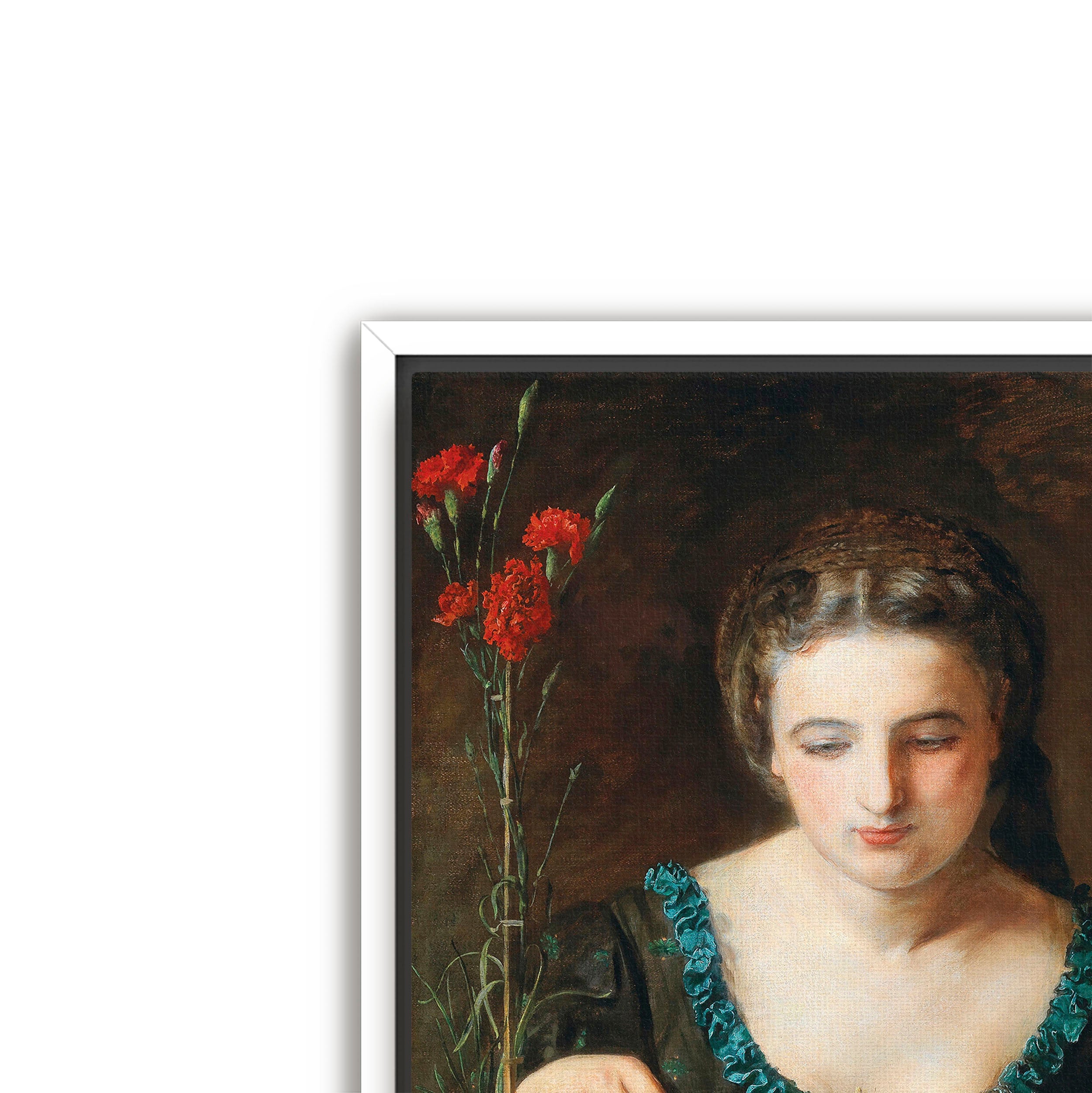girl with carnation