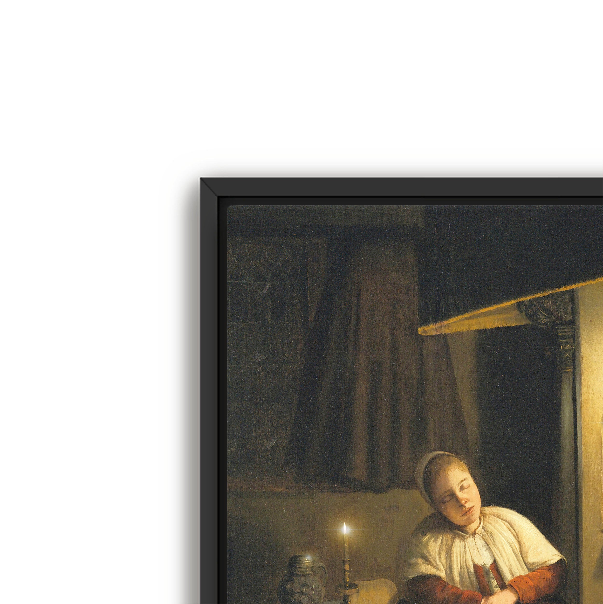 asleep by candlelight