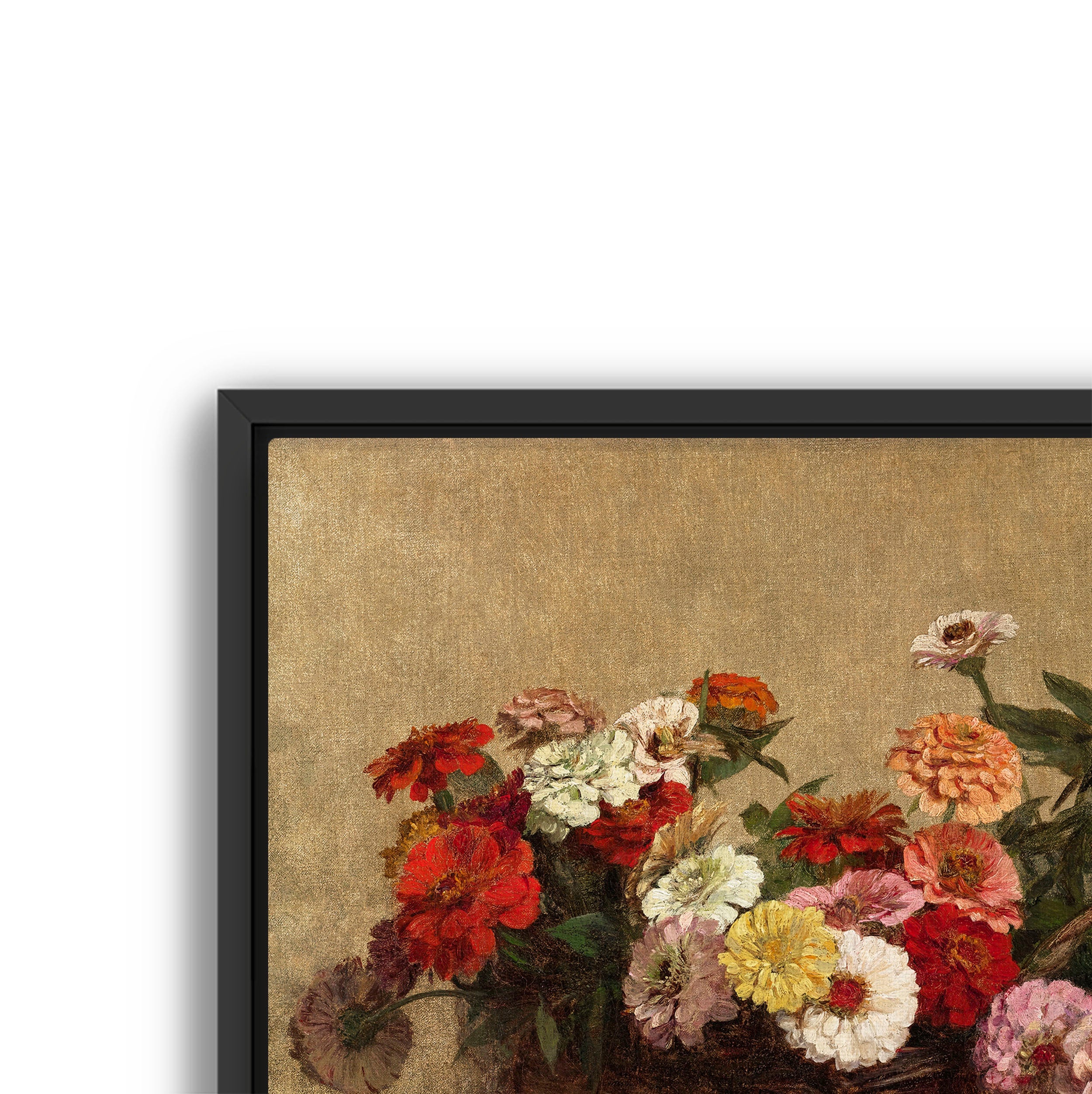 basket of zinnia's
