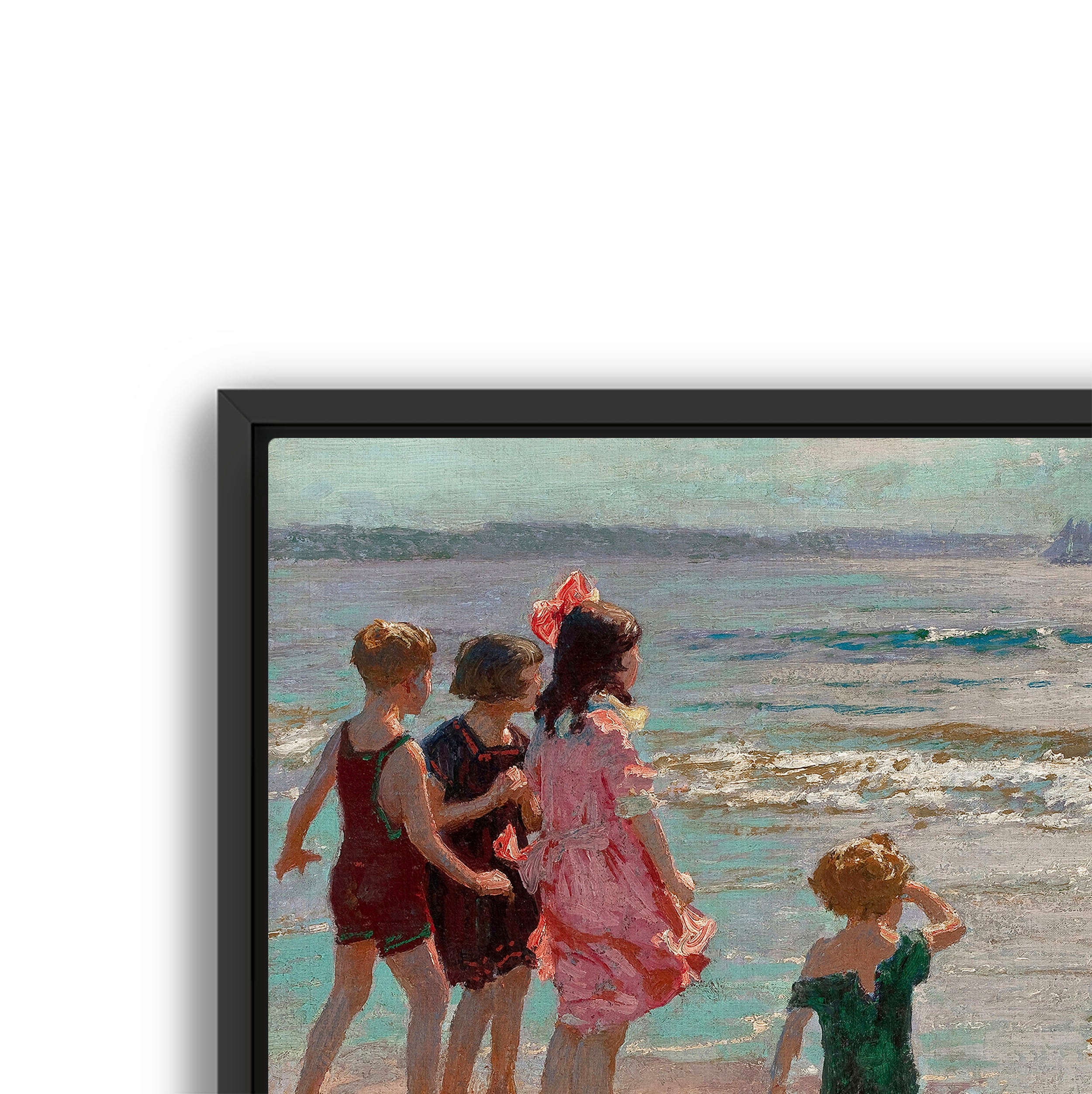 children at the shore