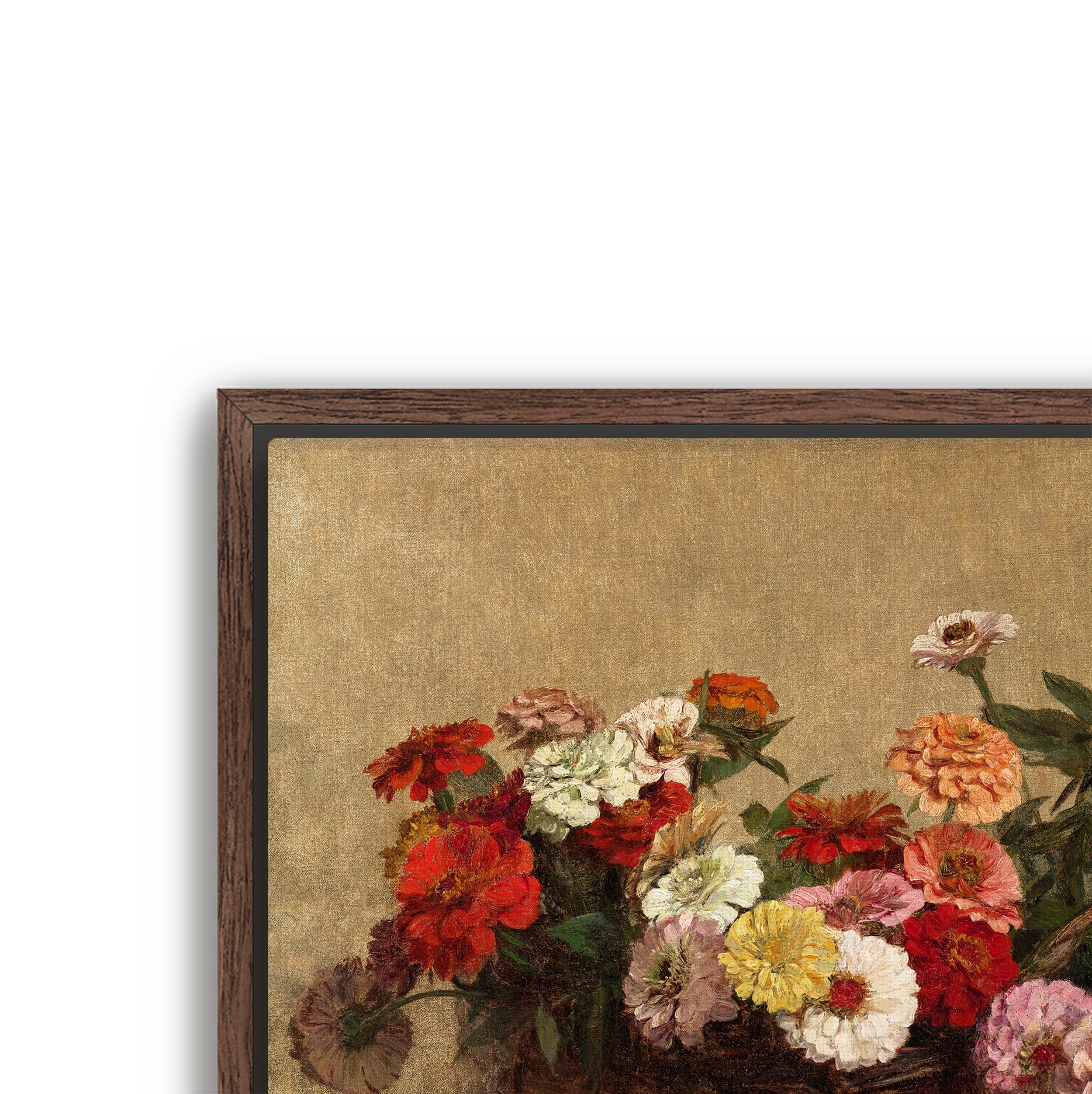 basket of zinnia's