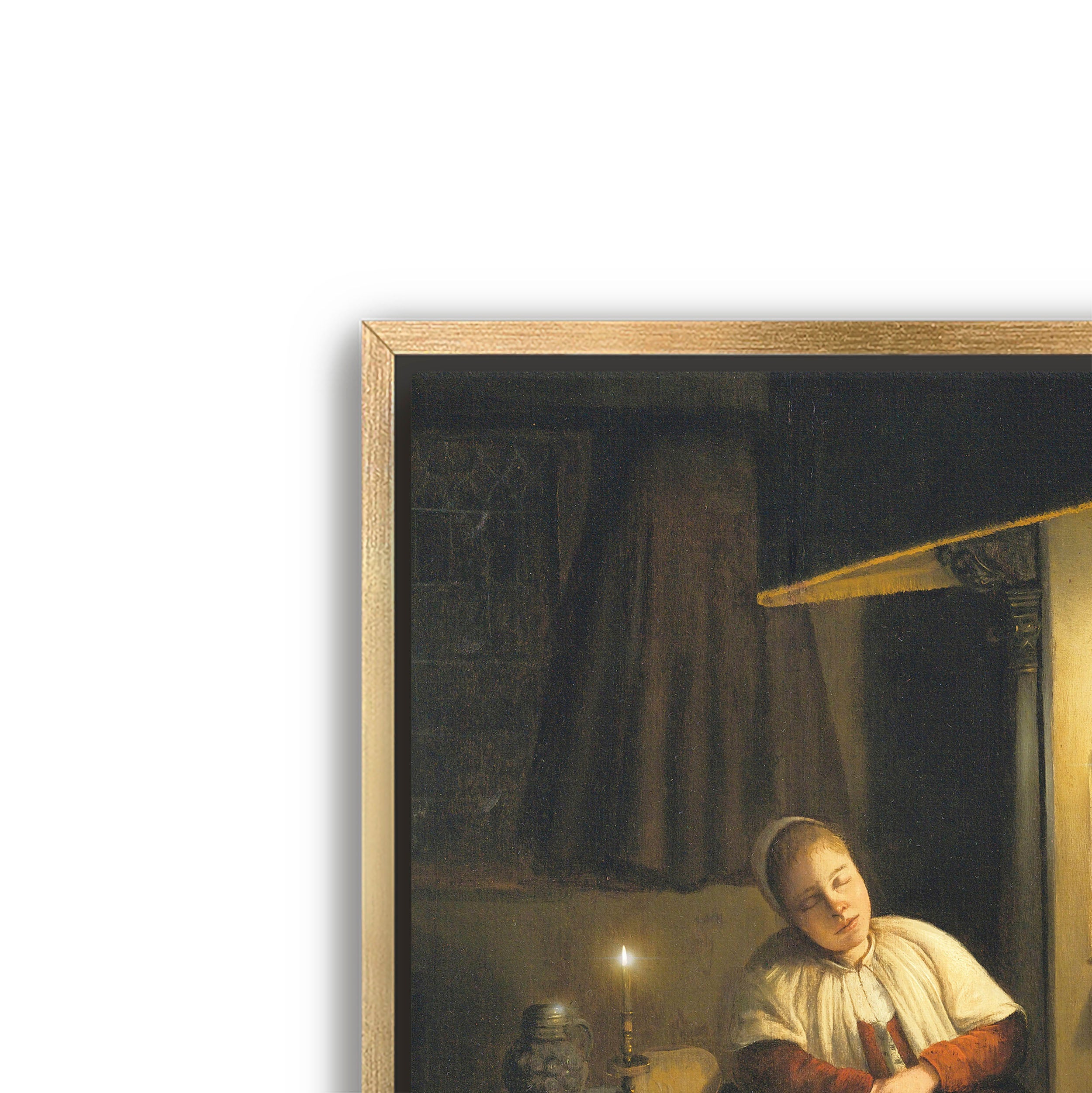 asleep by candlelight