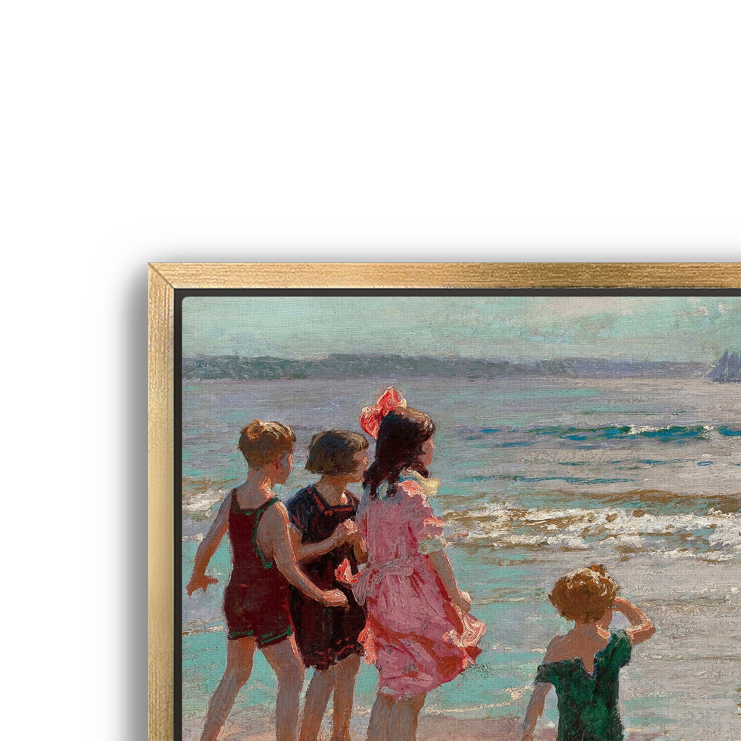 children at the shore