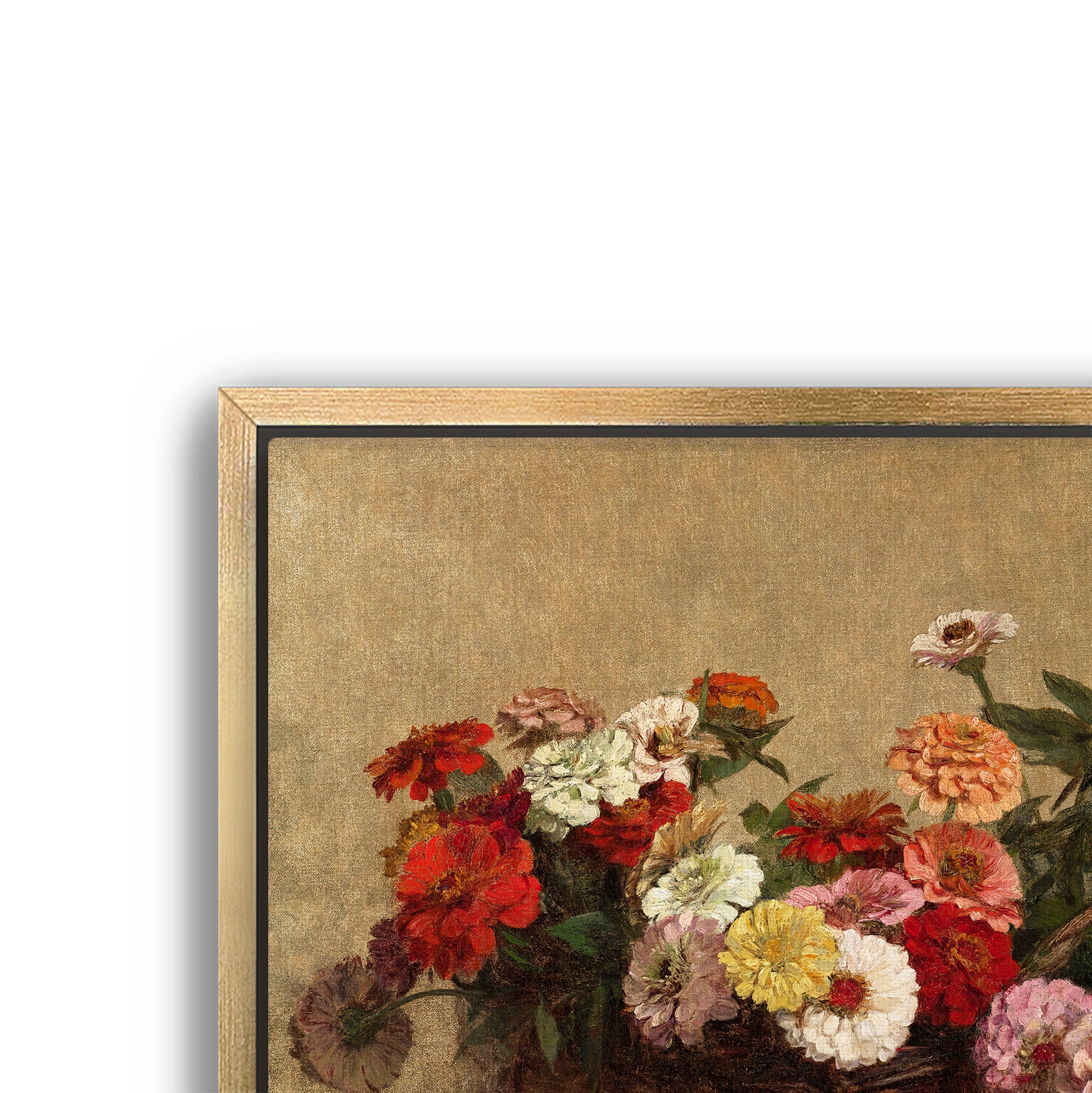 basket of zinnia's