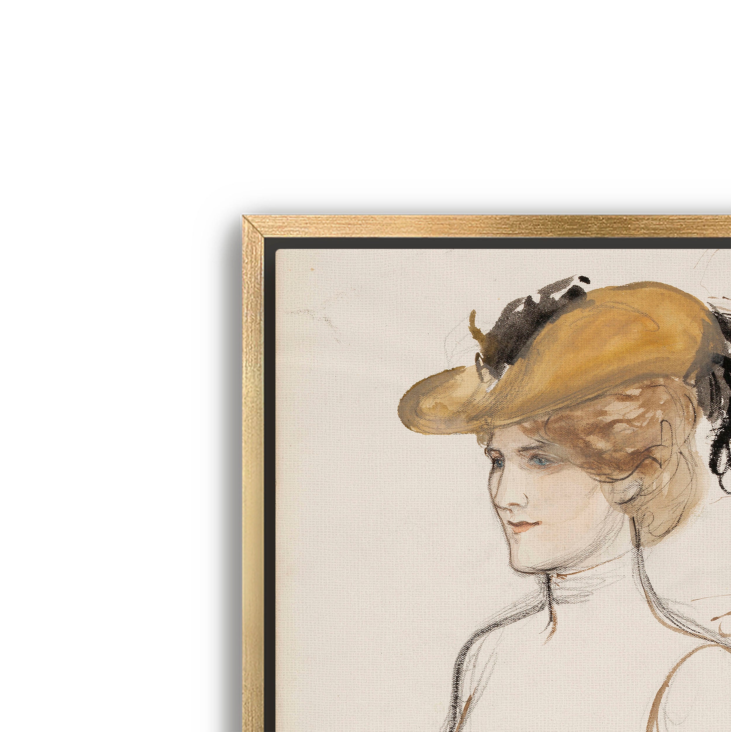 gold hat