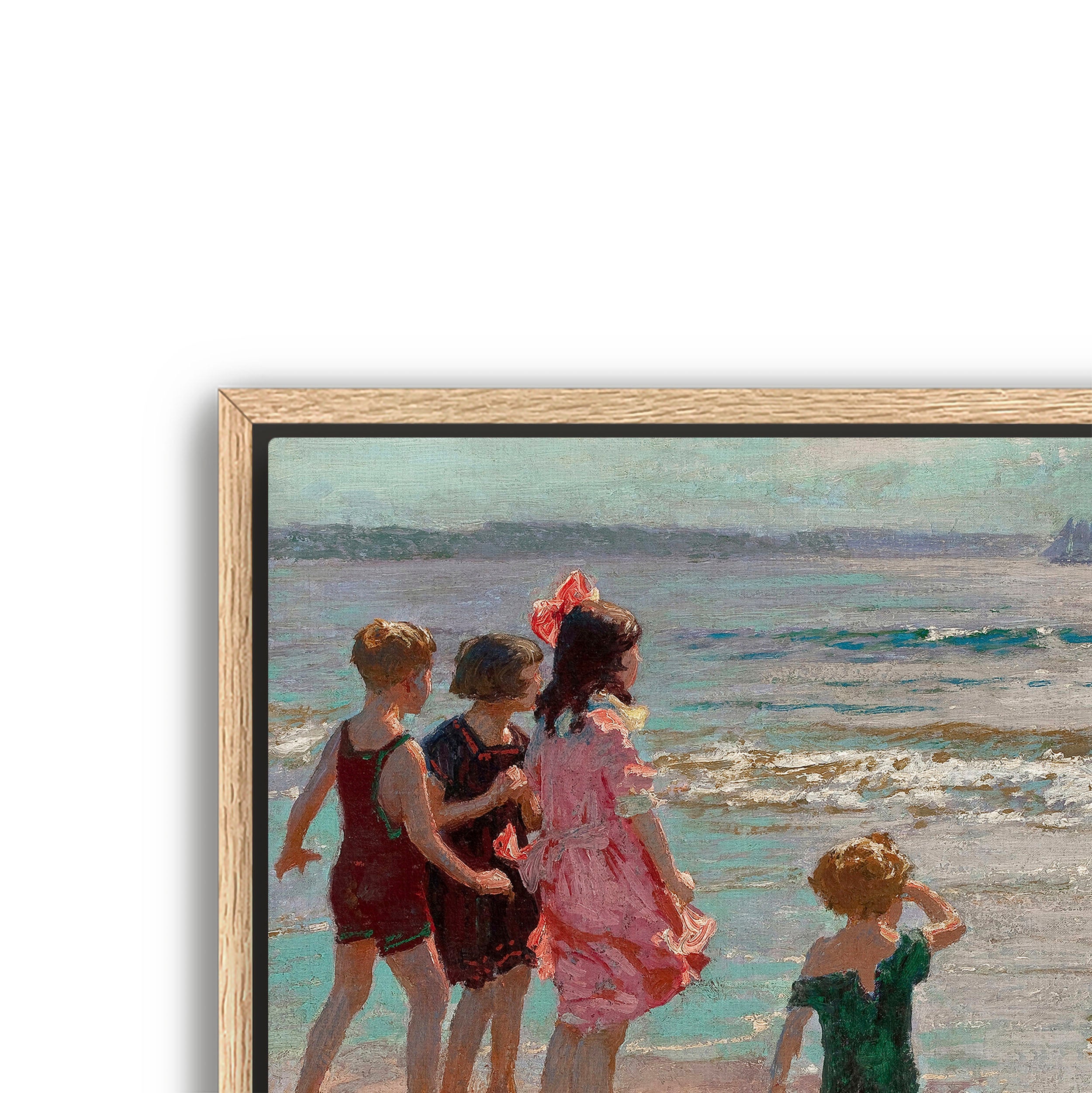 children at the shore