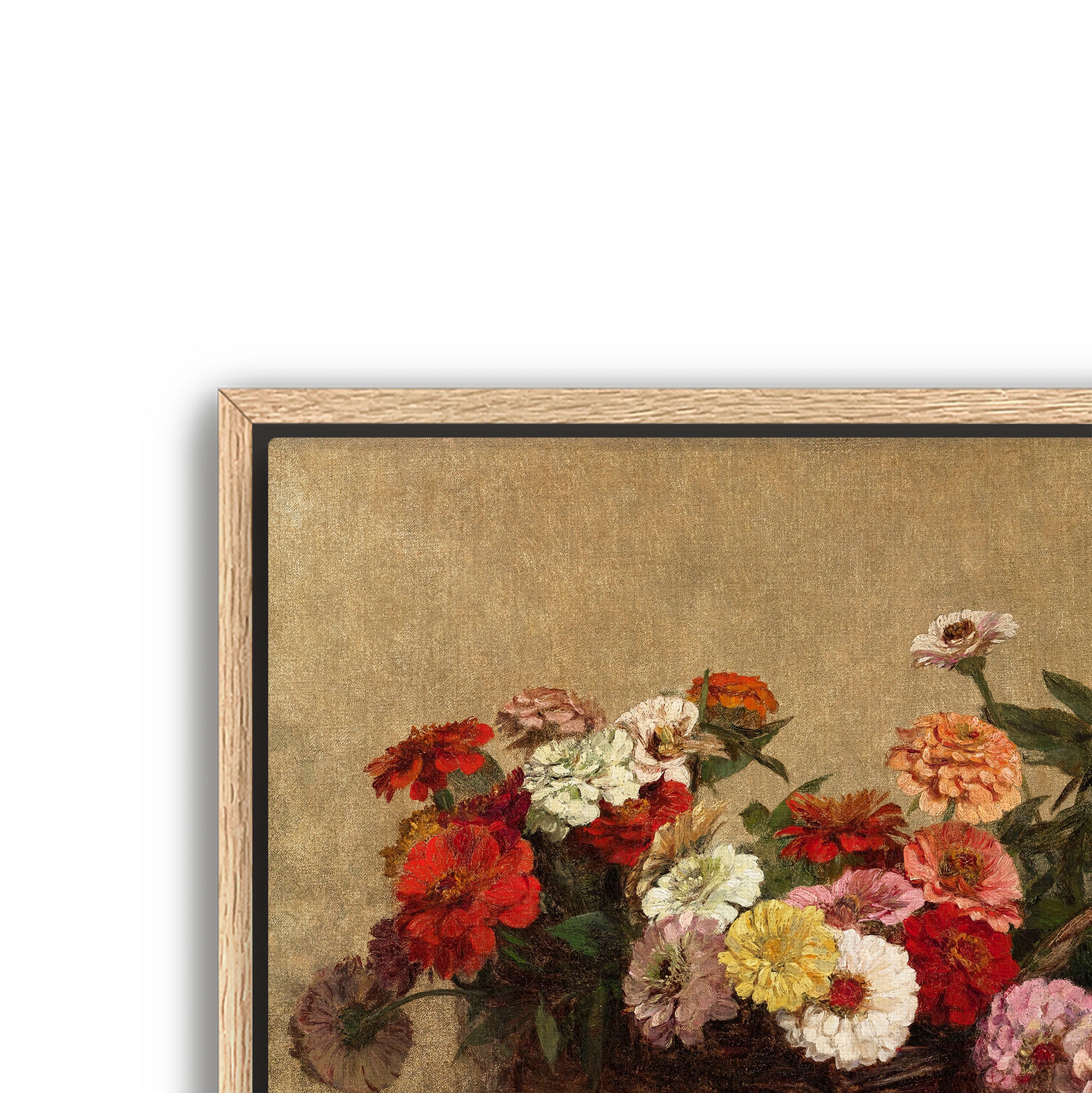 basket of zinnia's