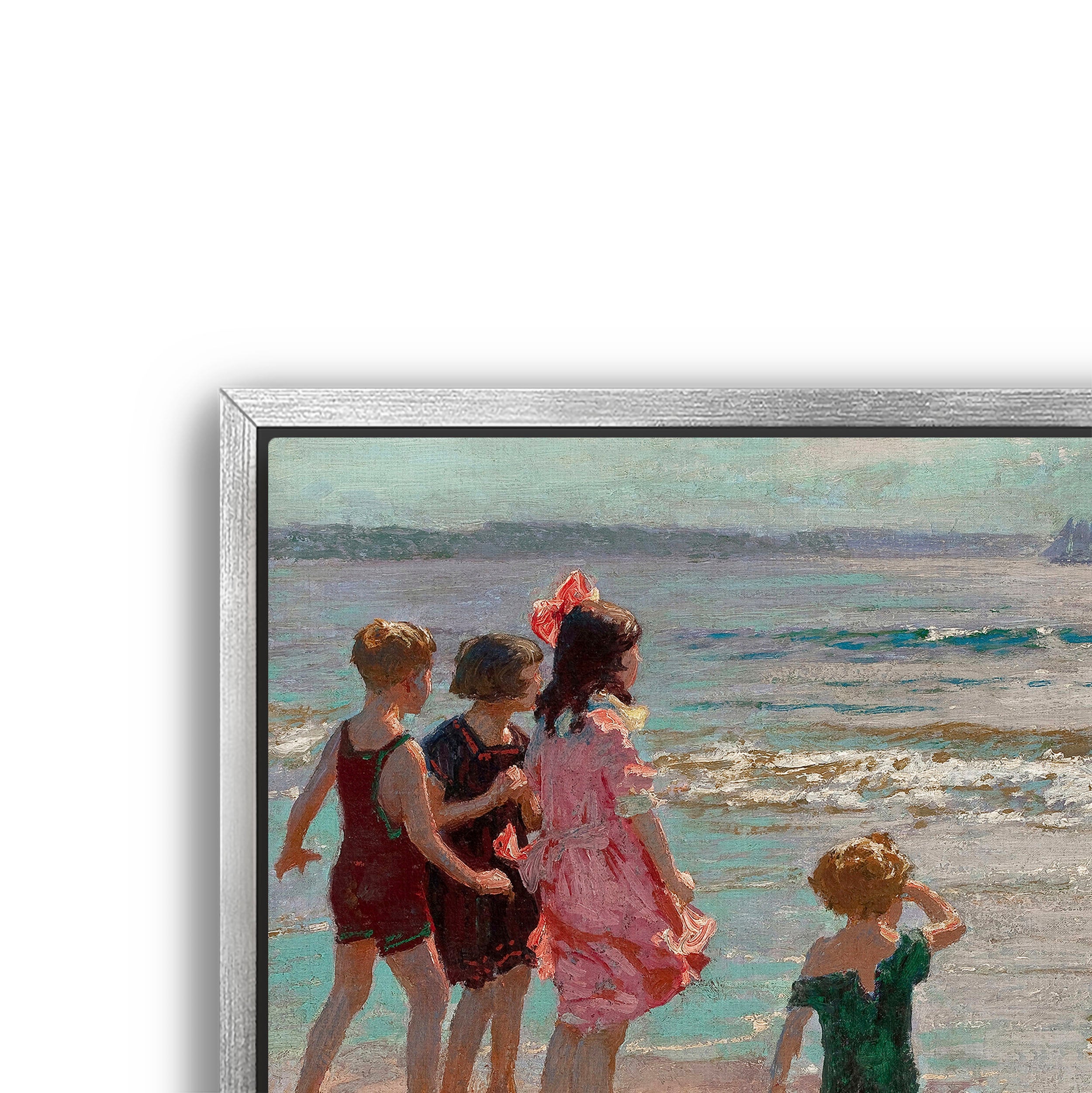 children at the shore