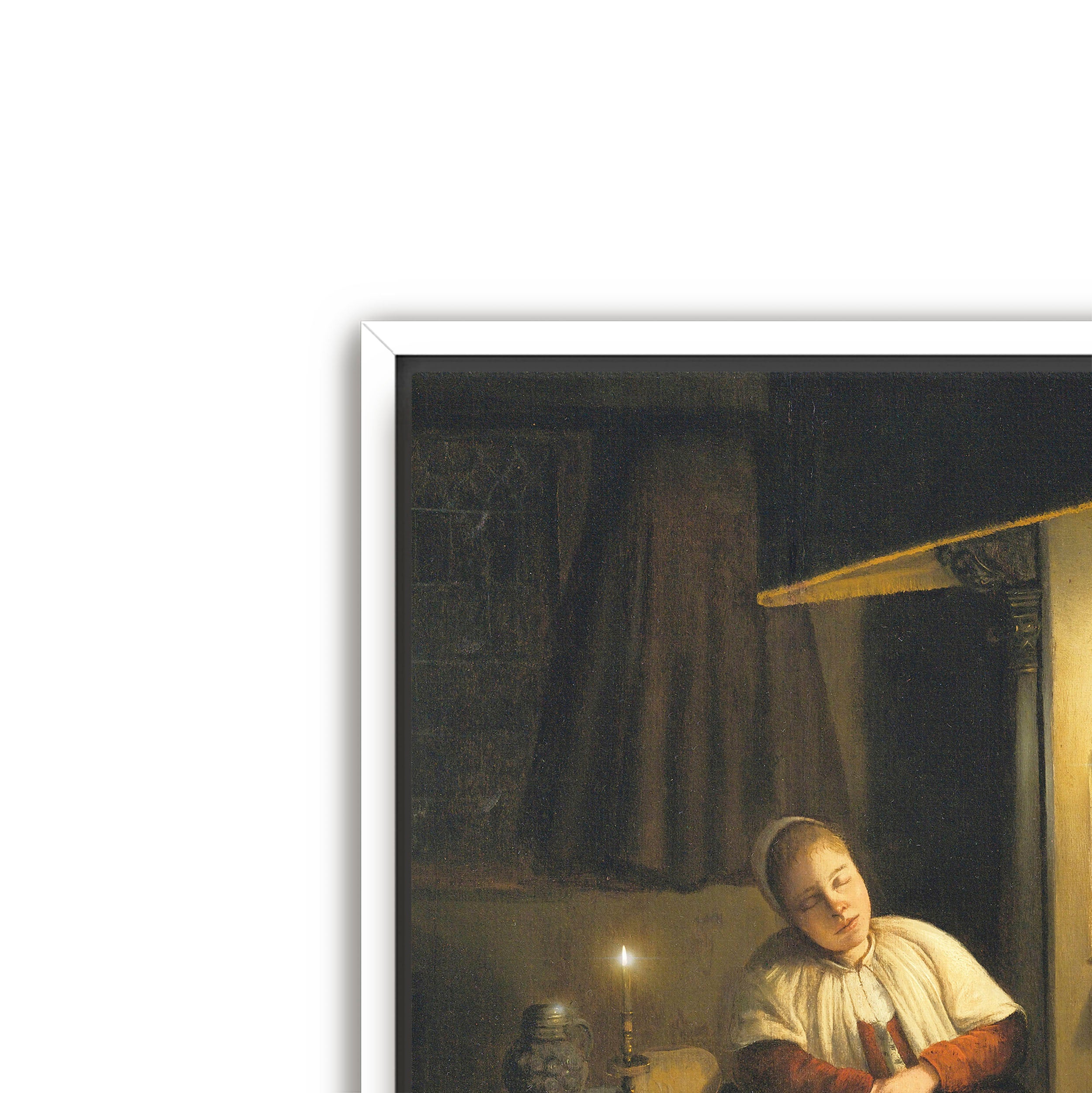 asleep by candlelight