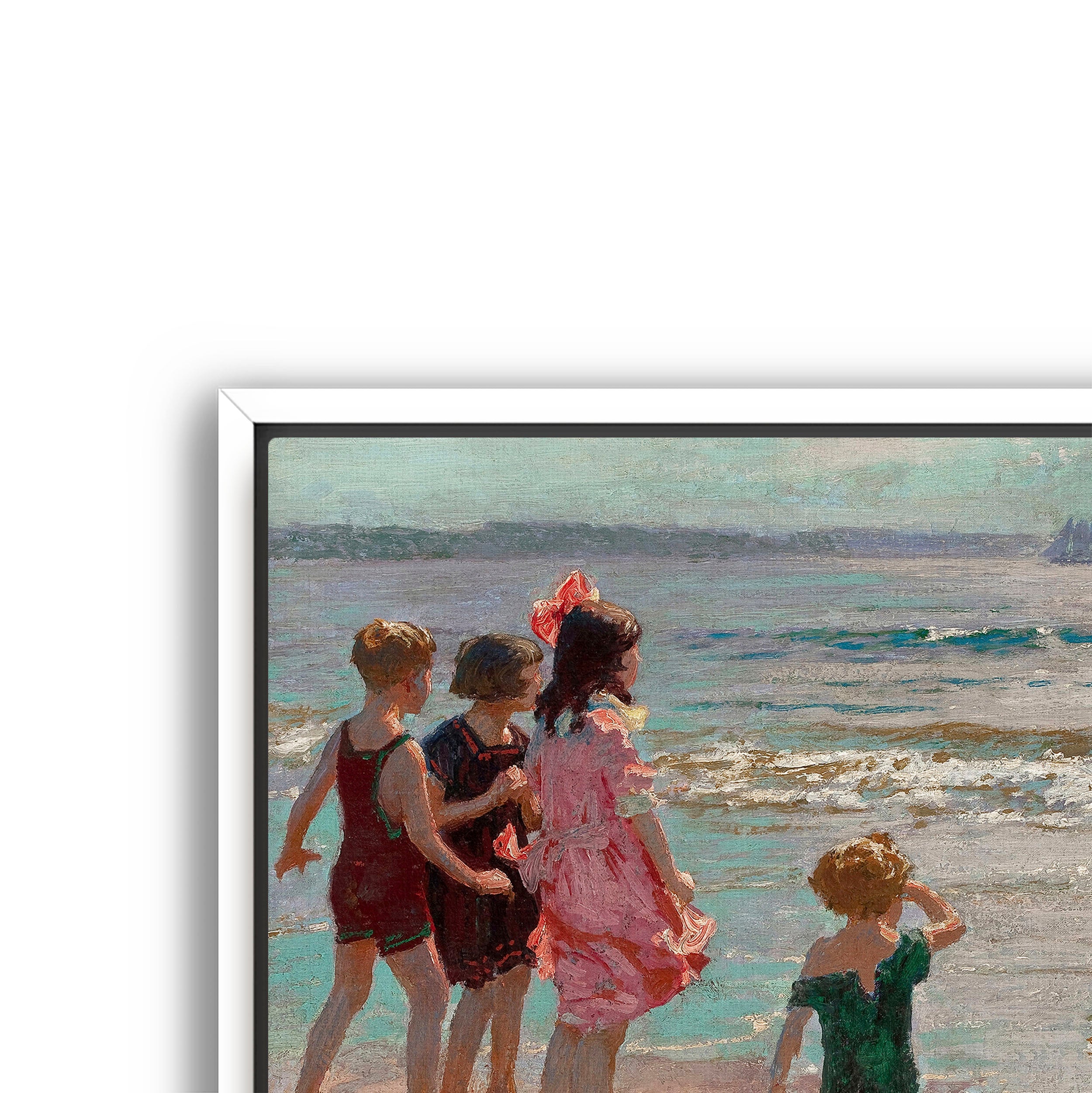 children at the shore