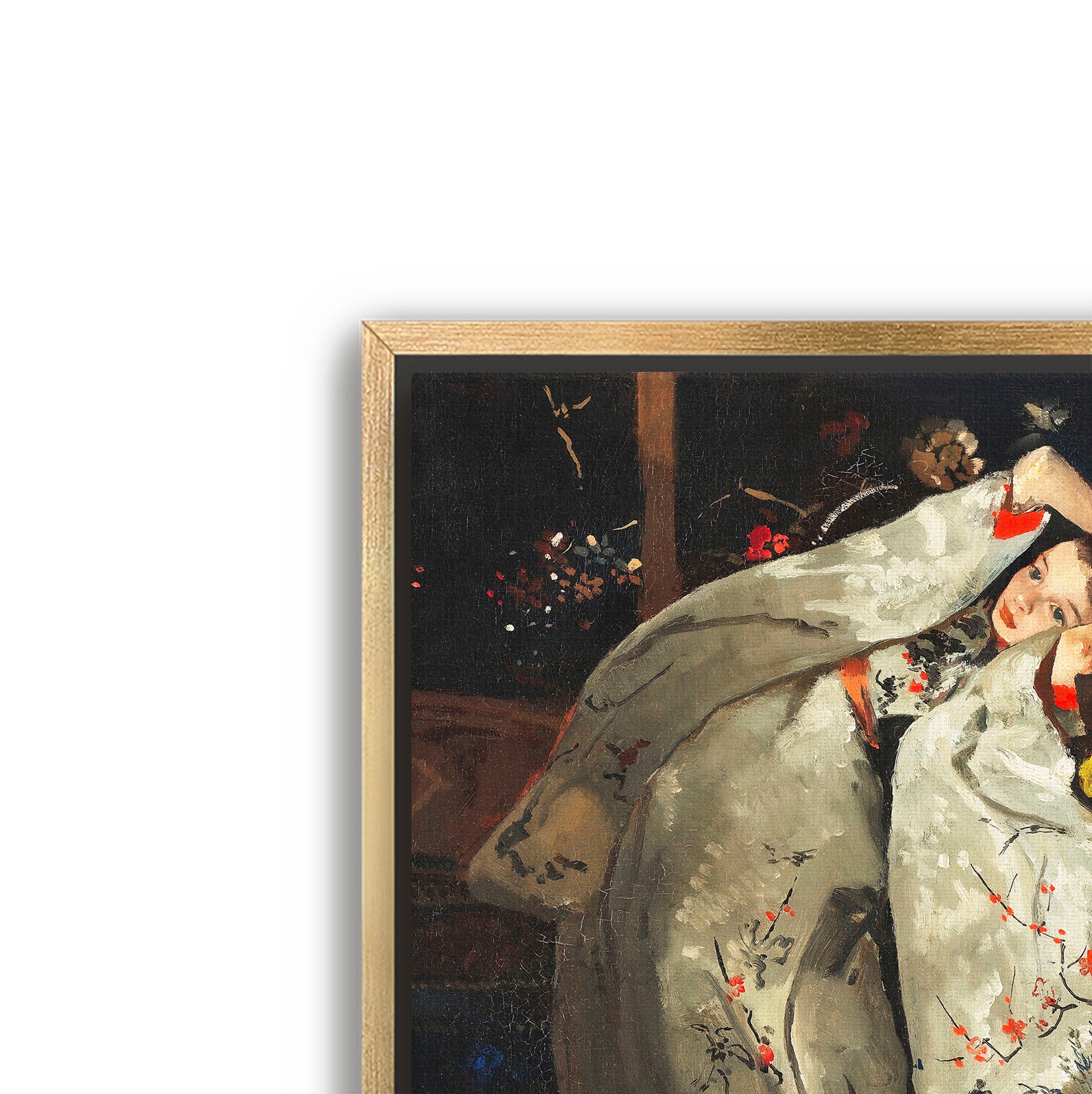 girl in white kimono