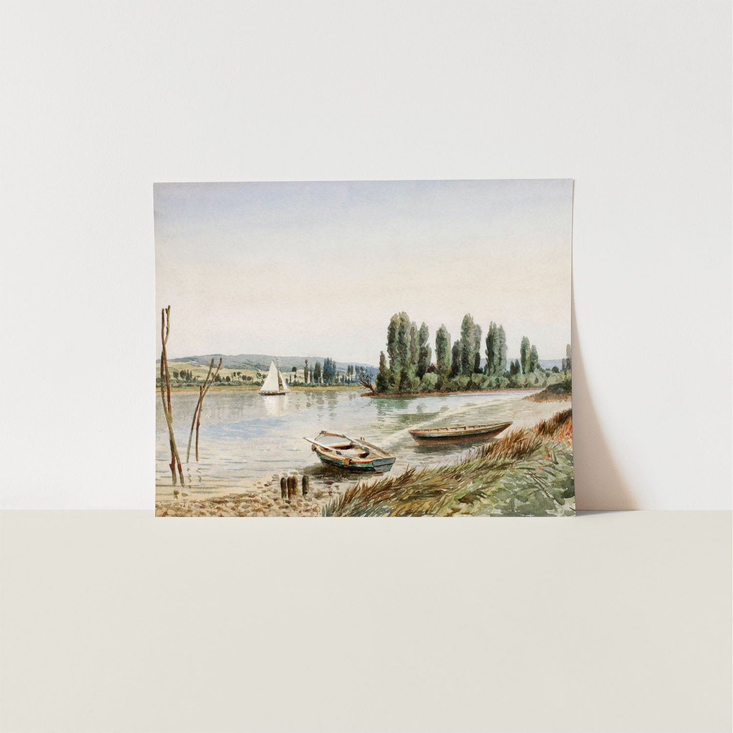 landscape with boats