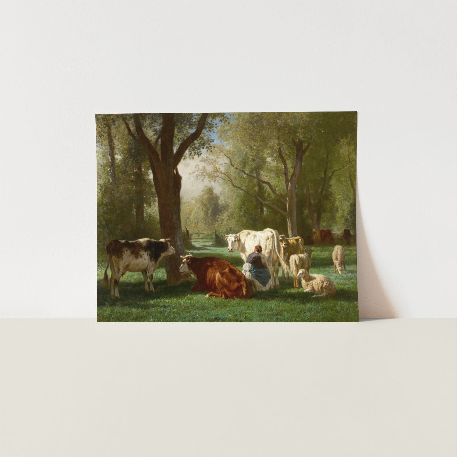 milkmaid in the field
