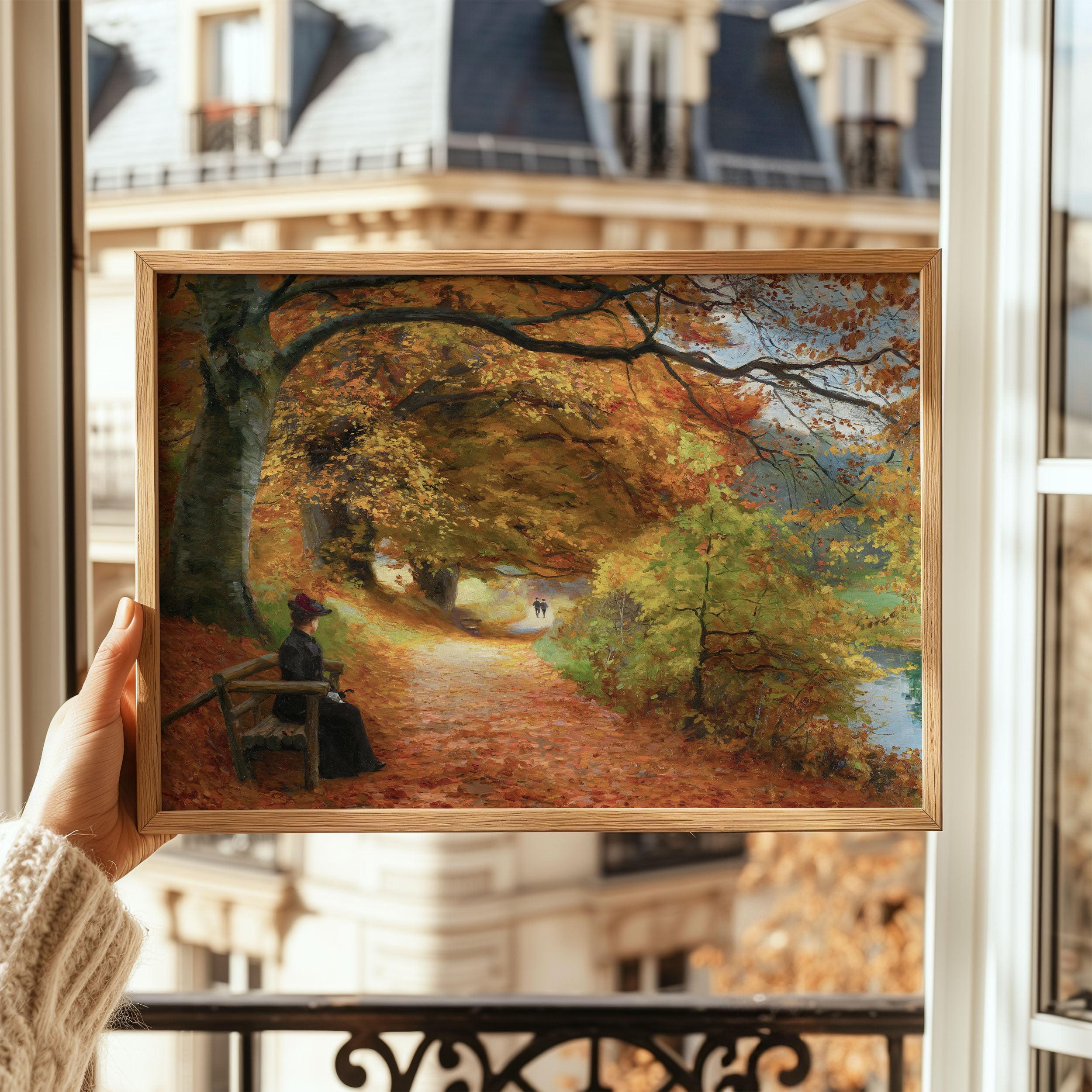 wooded autumn path
