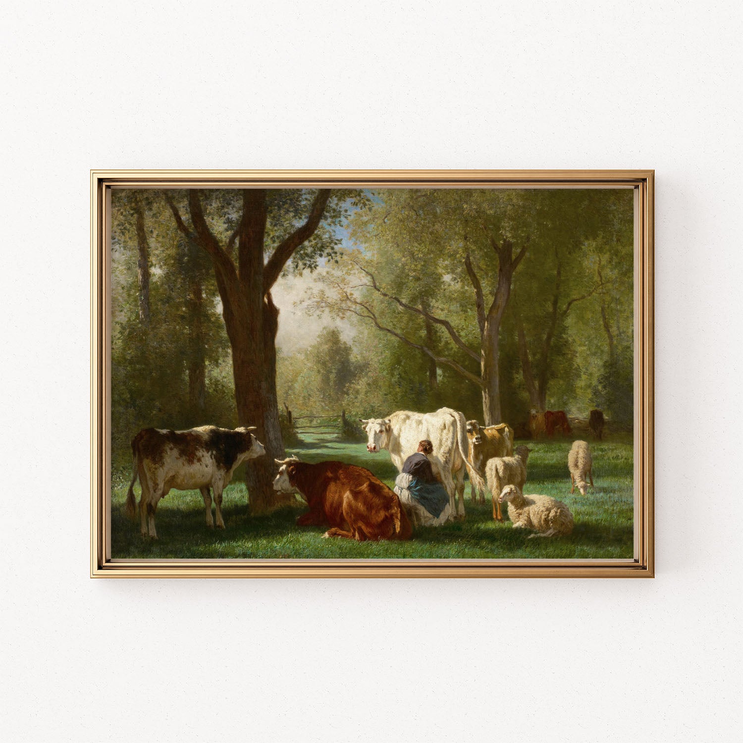 milkmaid in the field