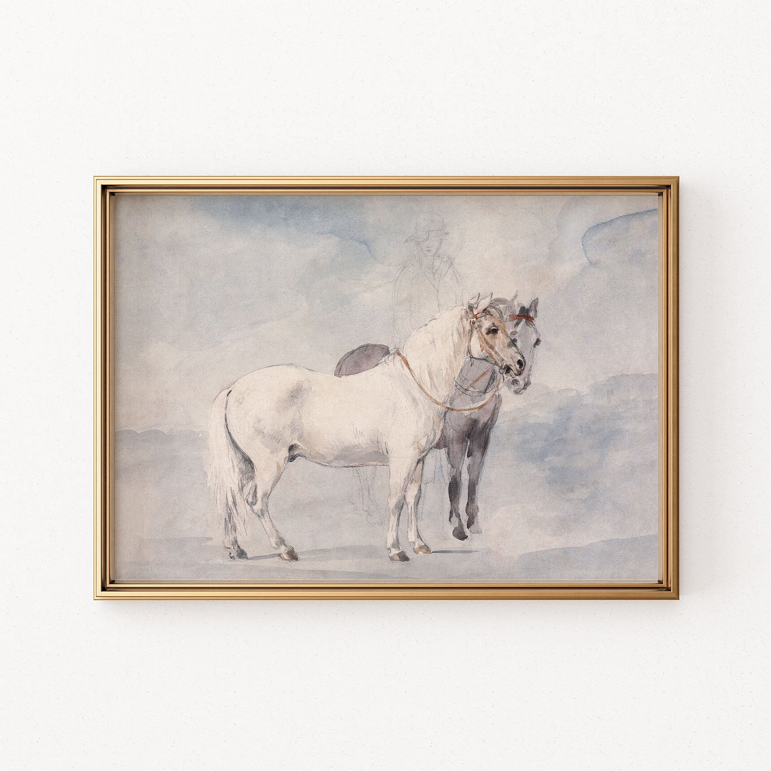 winter horses