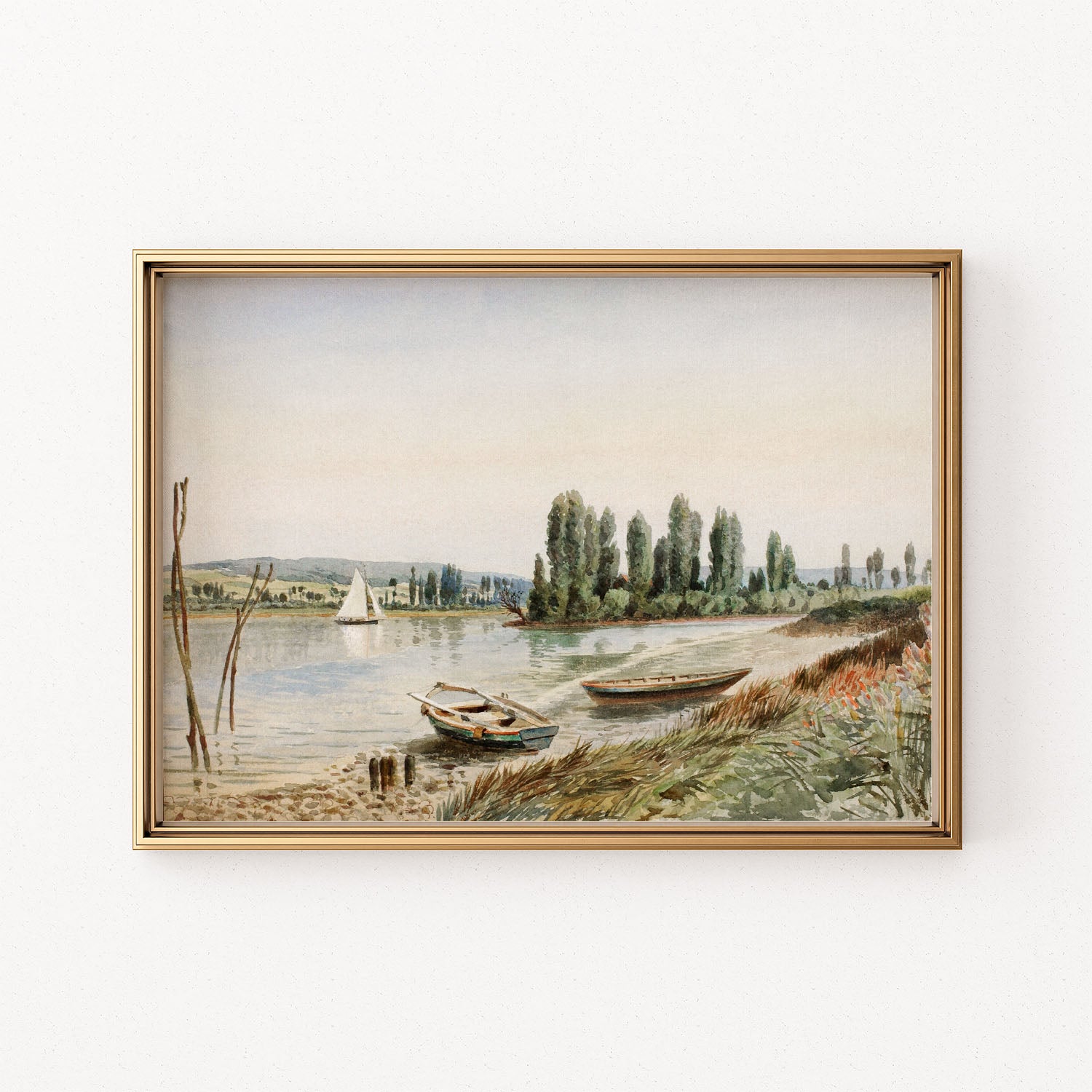 landscape with boats