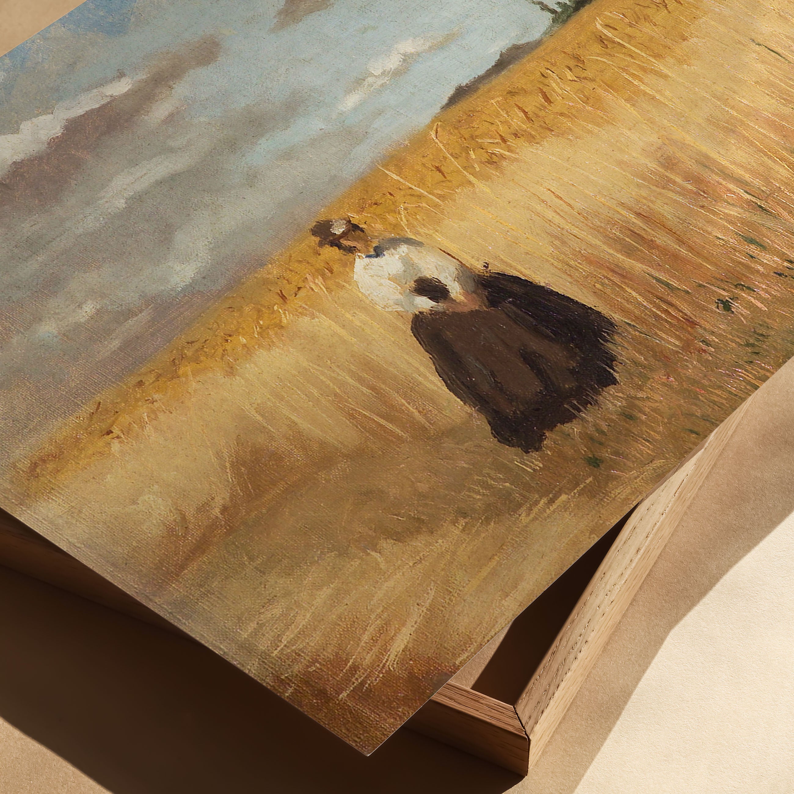 woman in wheat field
