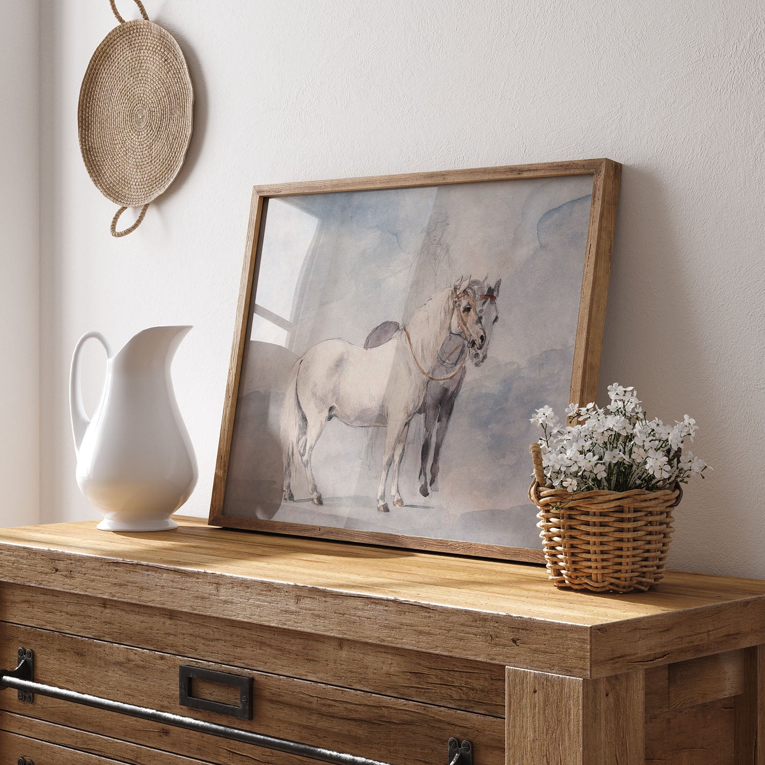 winter horses