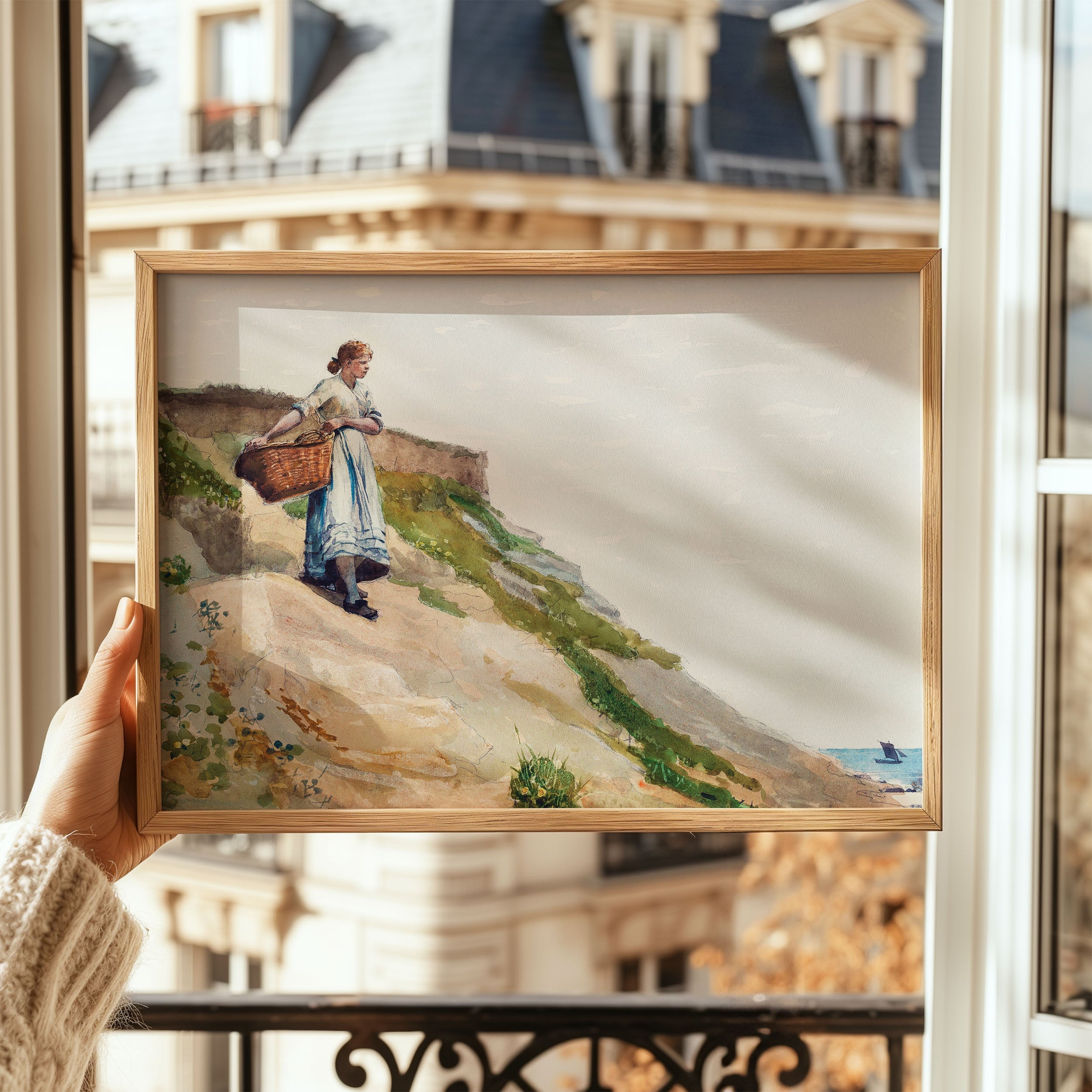 girl carrying basket