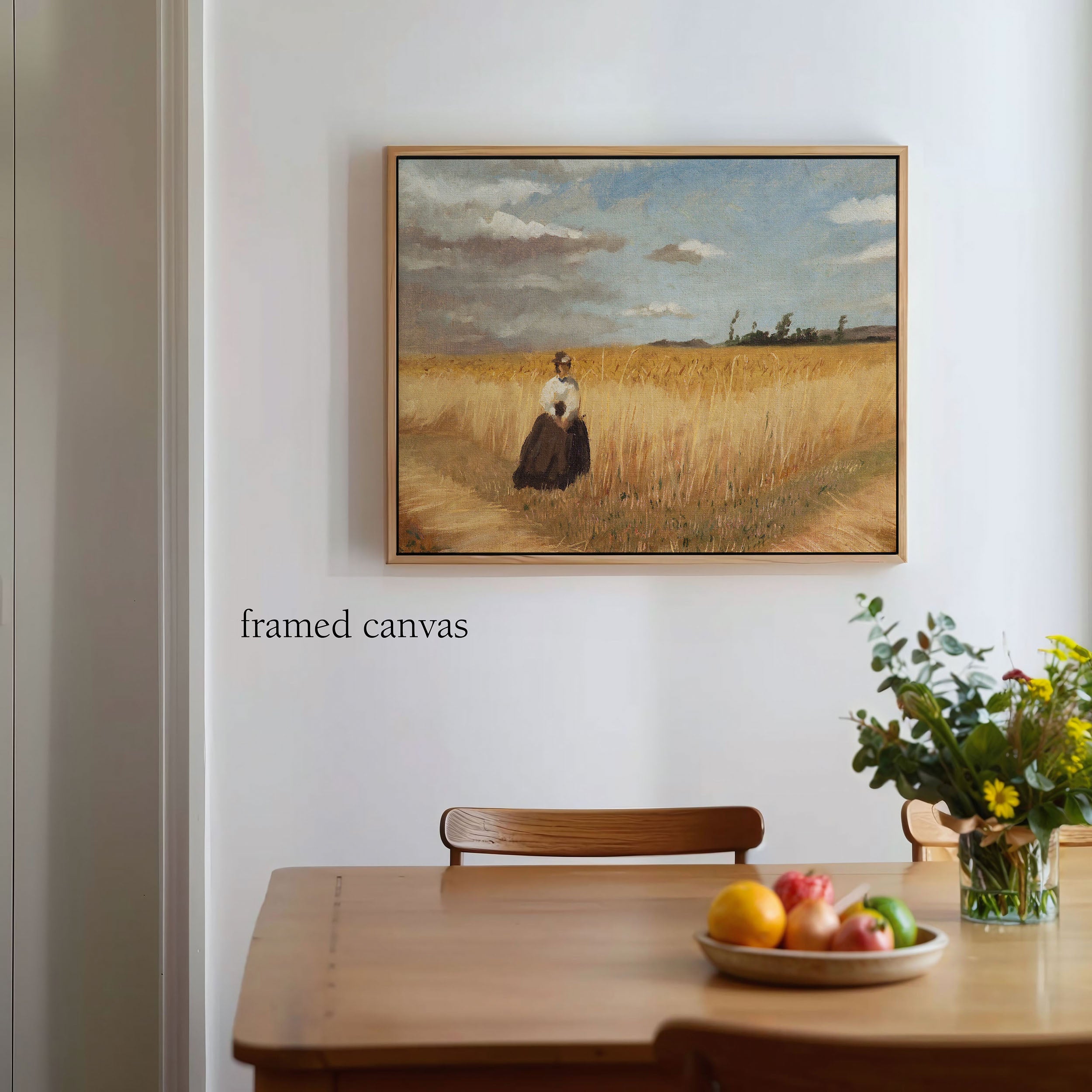 woman in wheat field