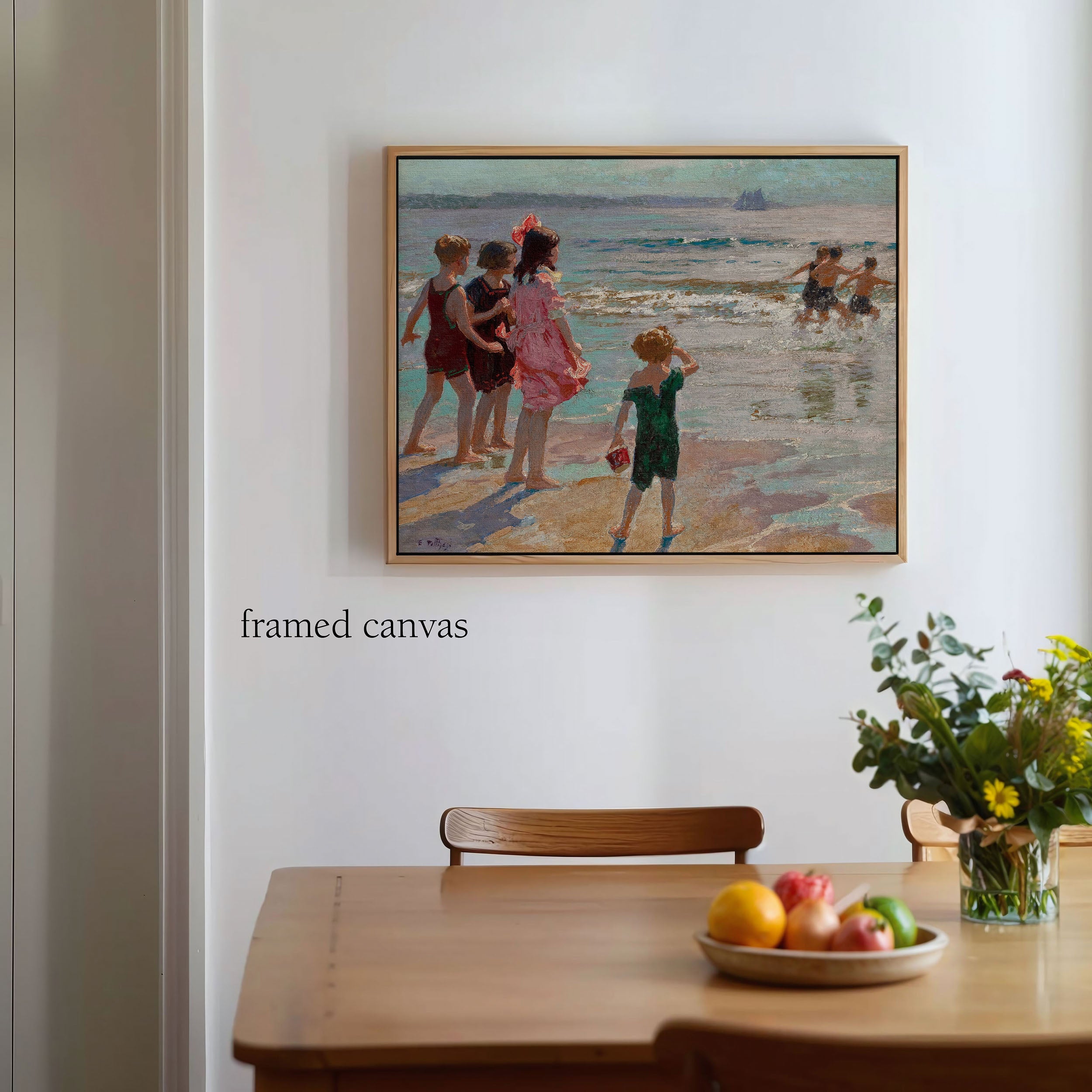 children at the shore