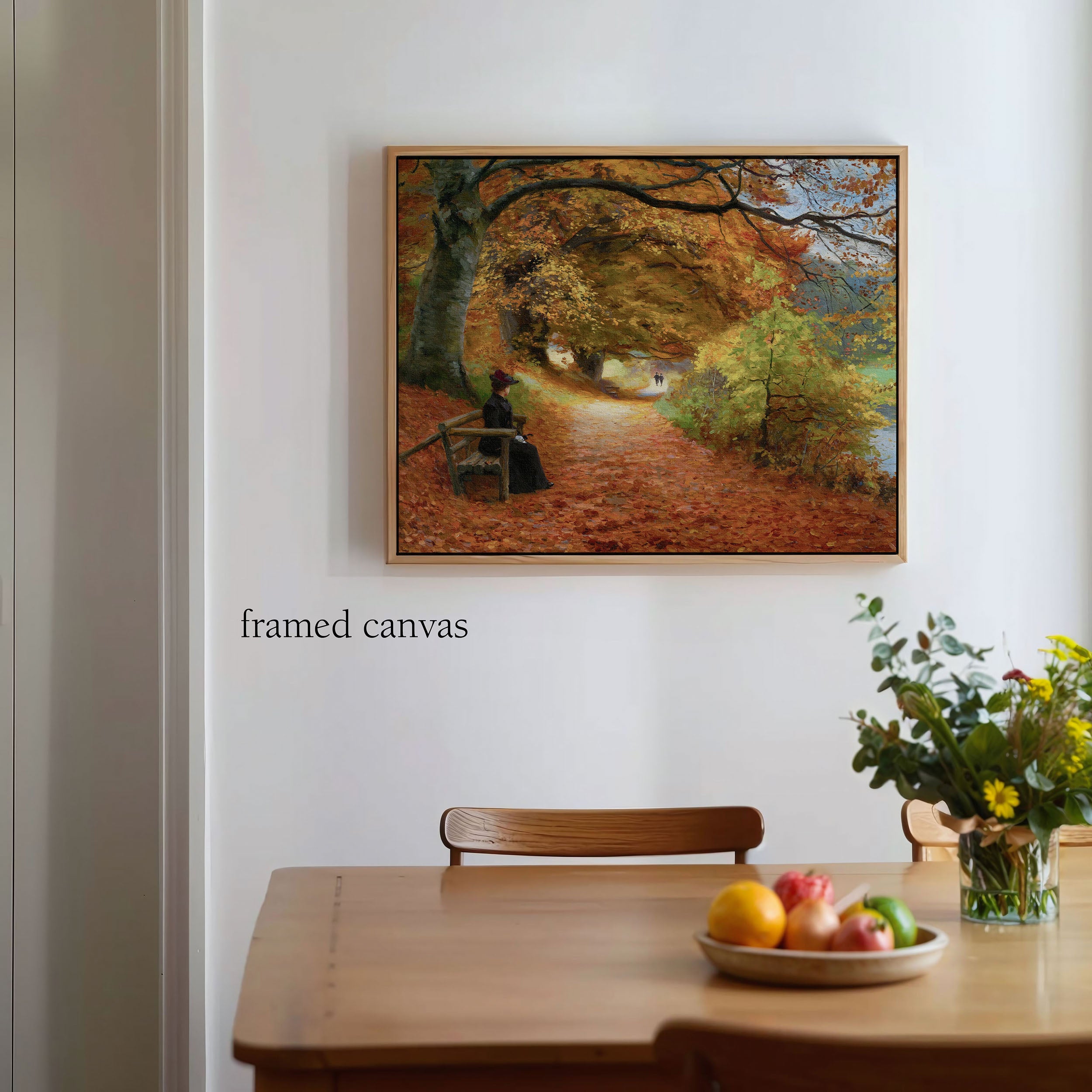 wooded autumn path