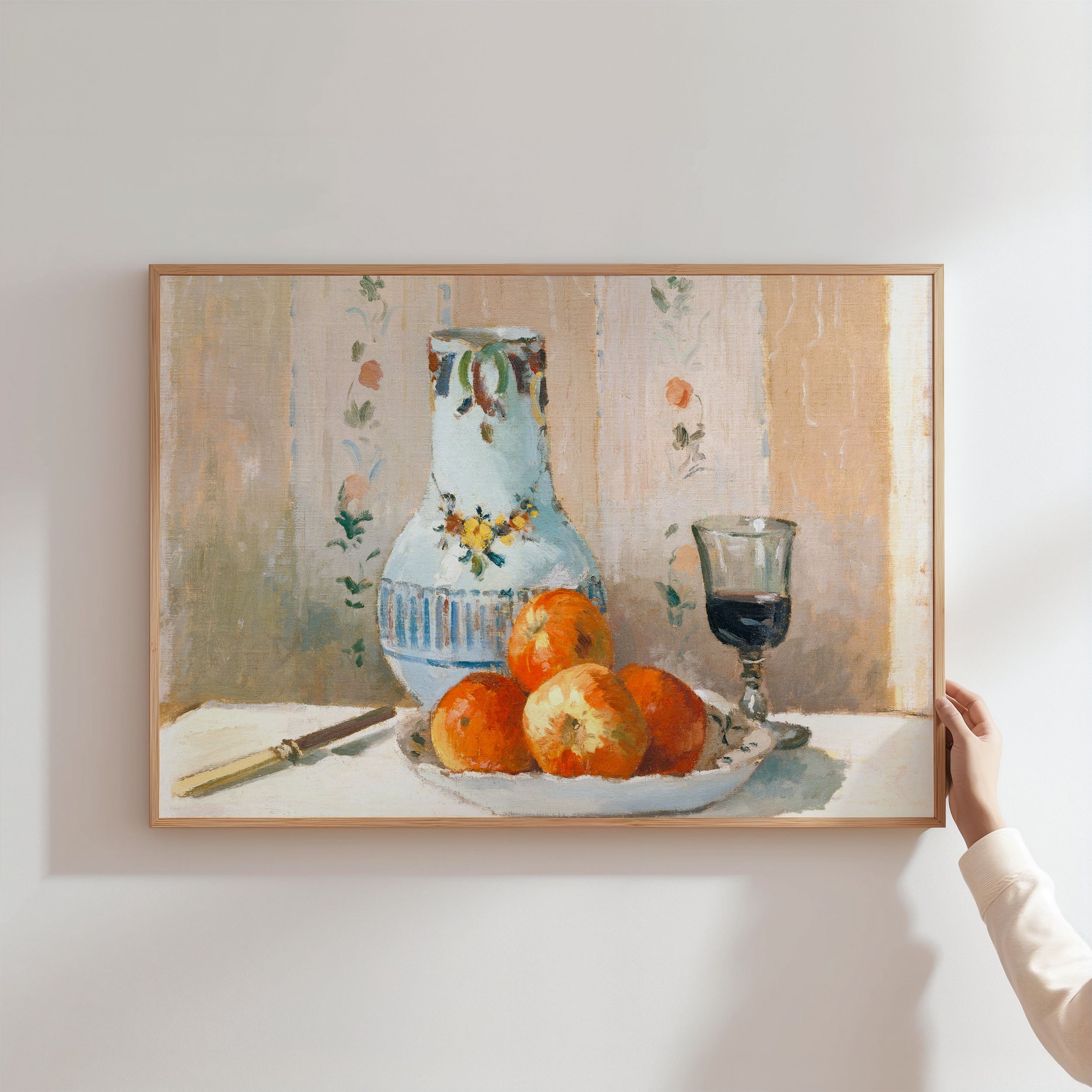 apples and pitcher