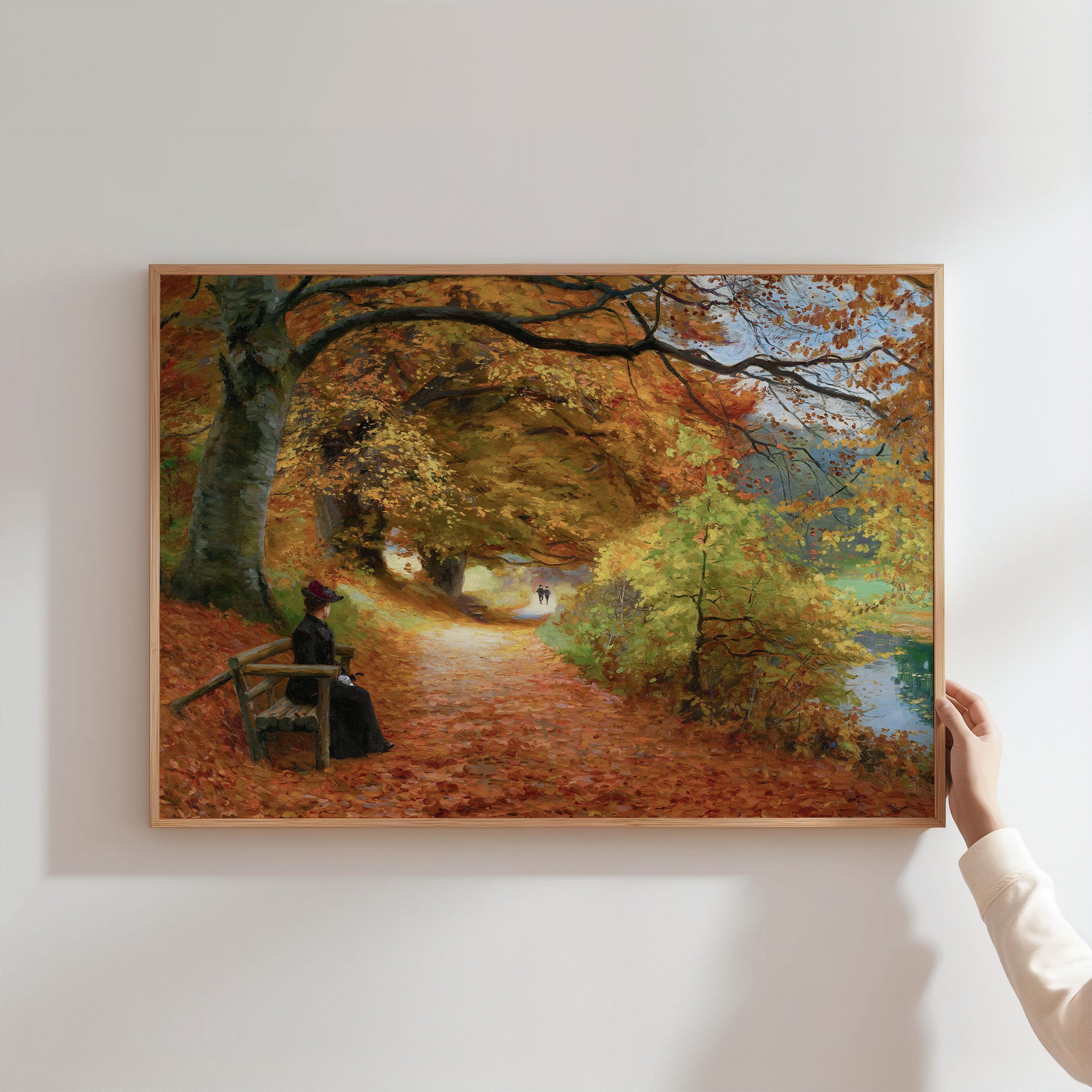 wooded autumn path