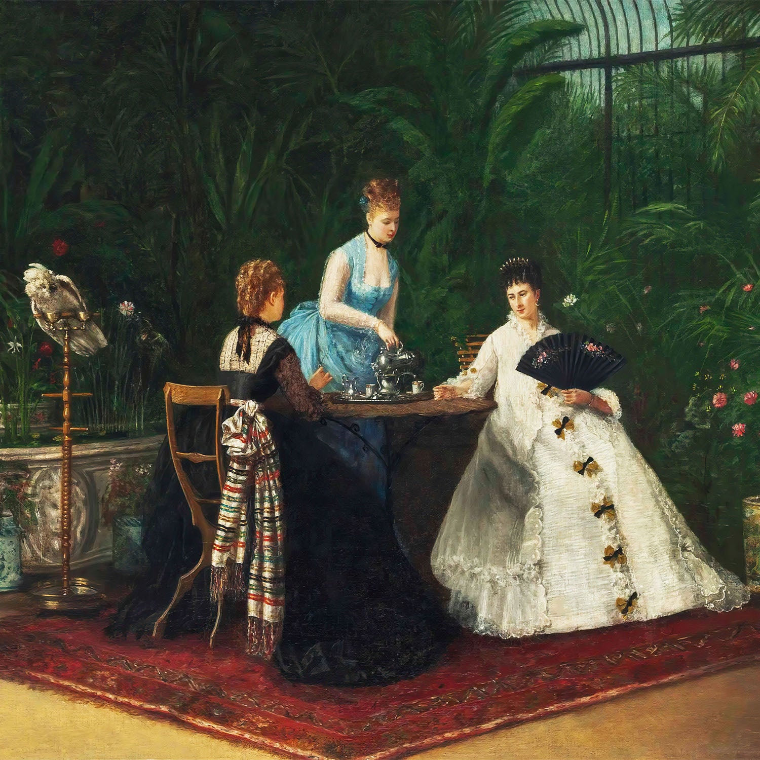 tea in the conservatory