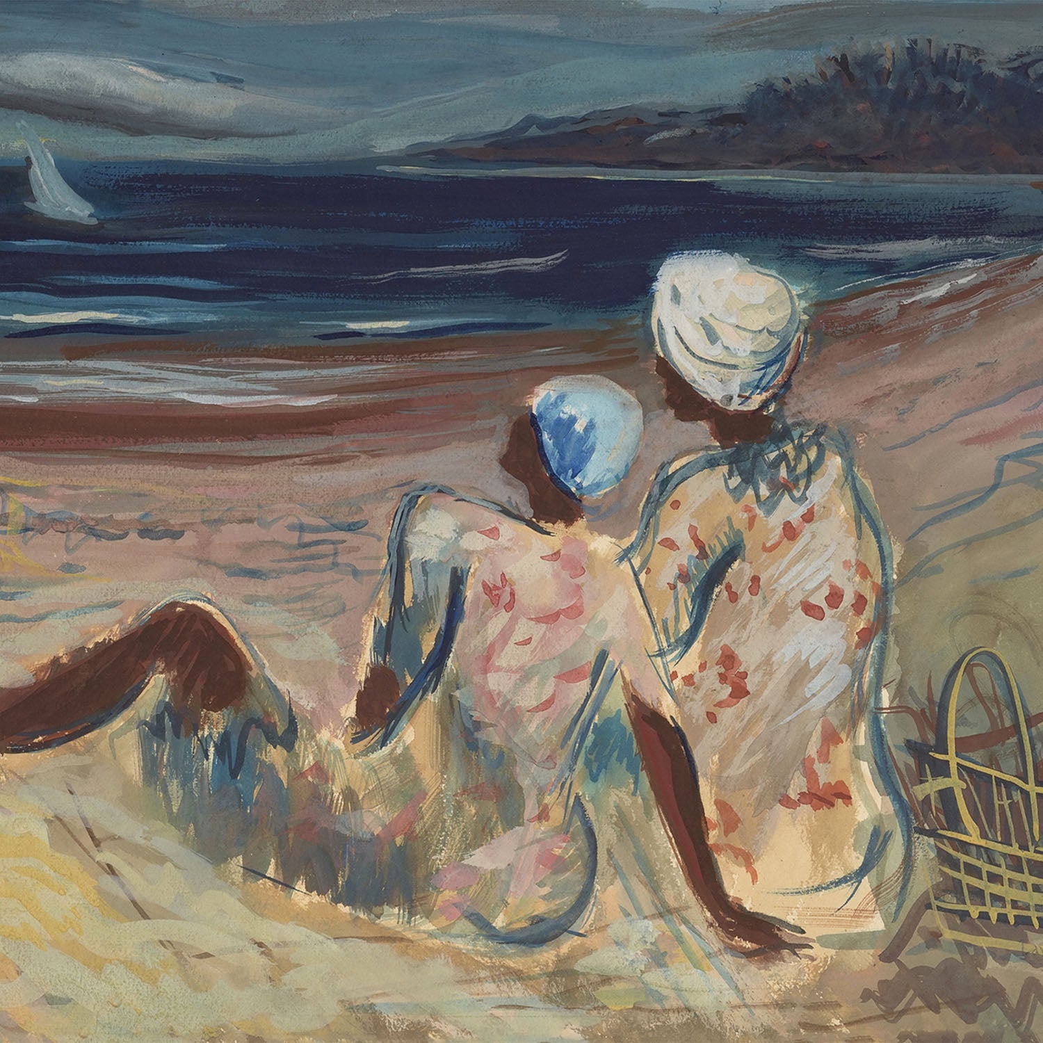 on the beach
