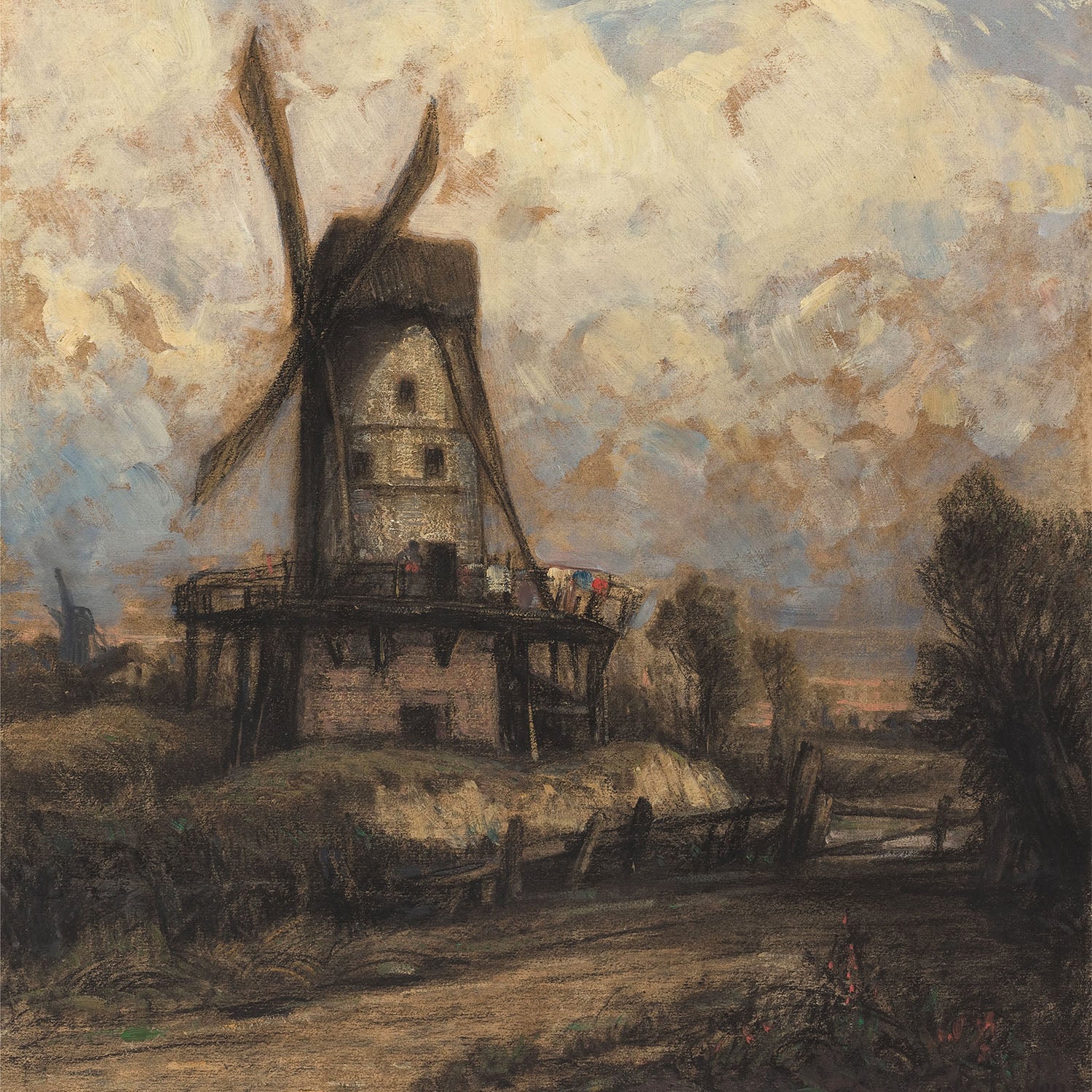 windmill against the sky