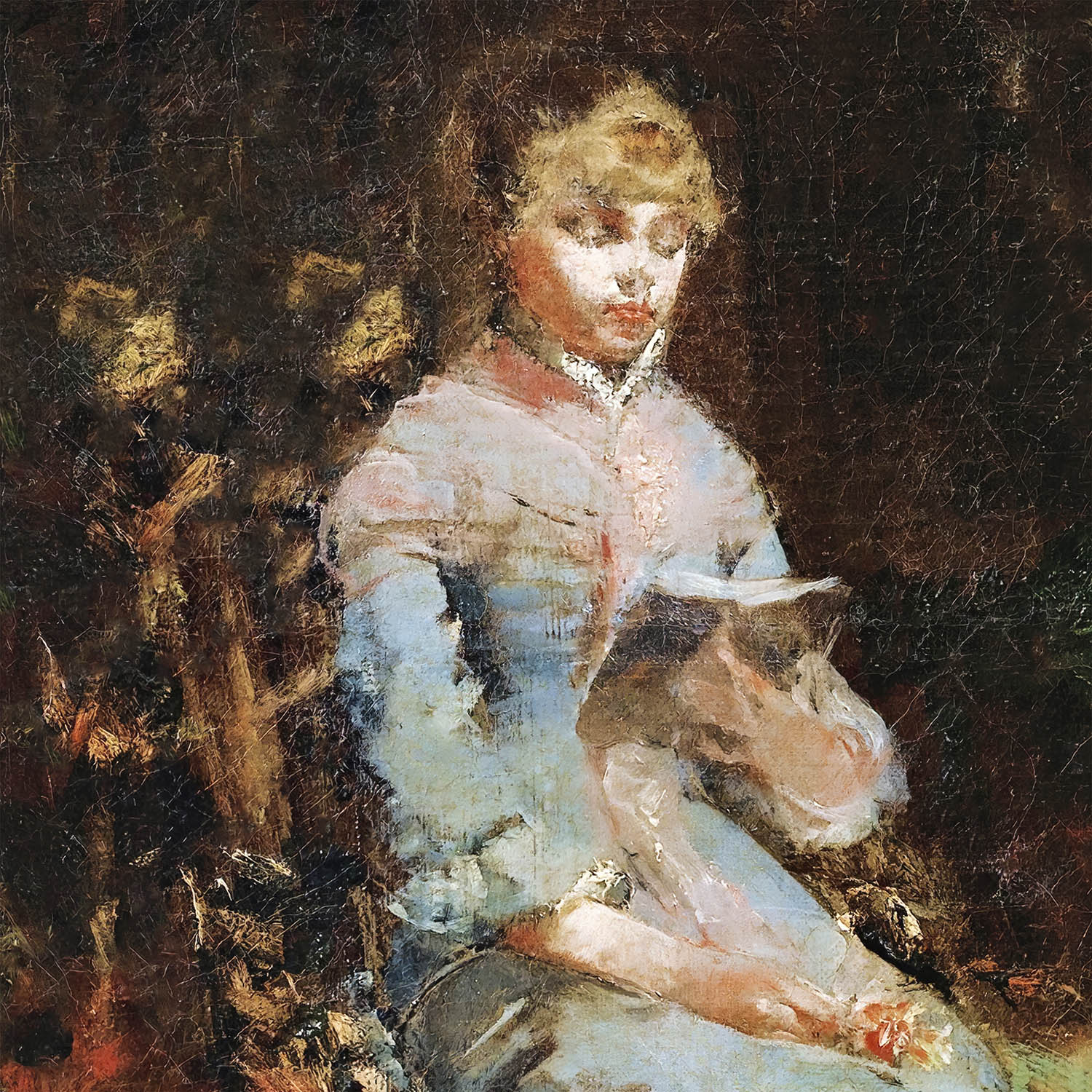 reading in the garden