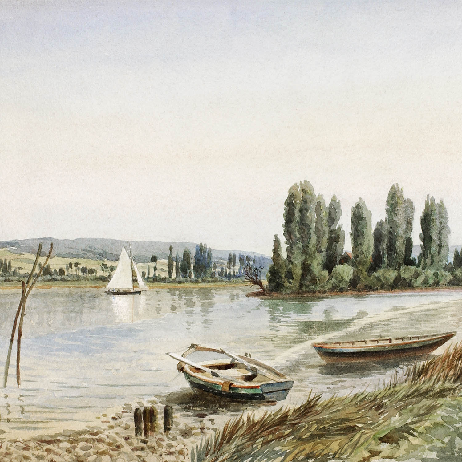 landscape with boats