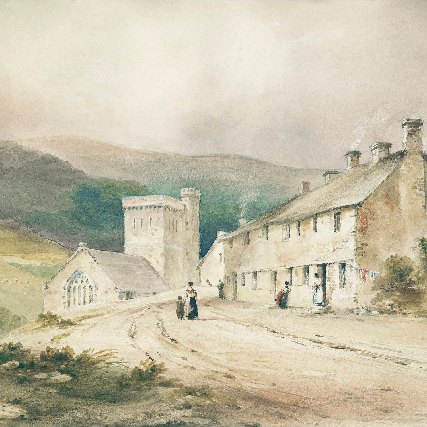 landscape with cottages