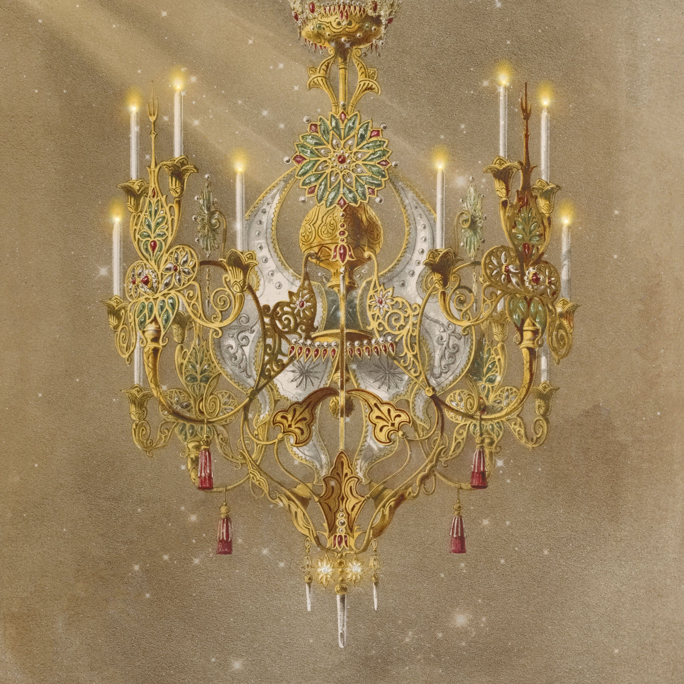 the chandelier