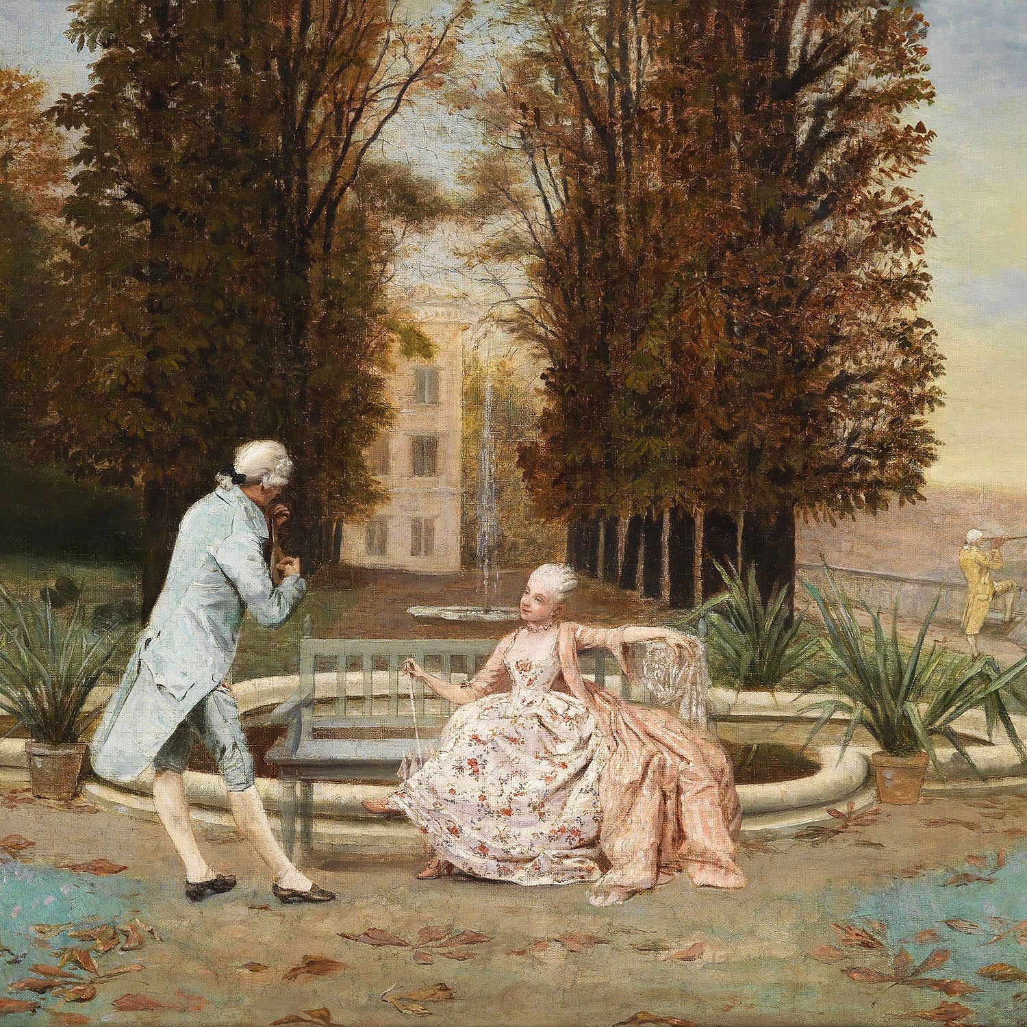 conversation in park