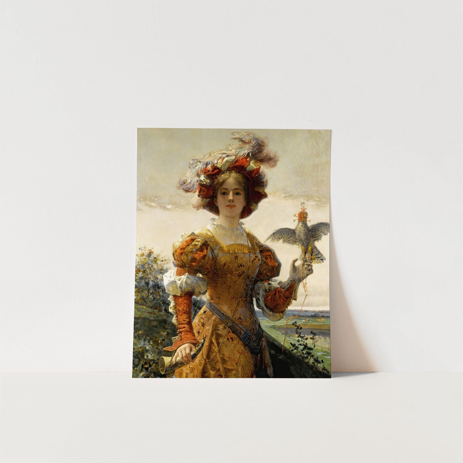 lady with falcon