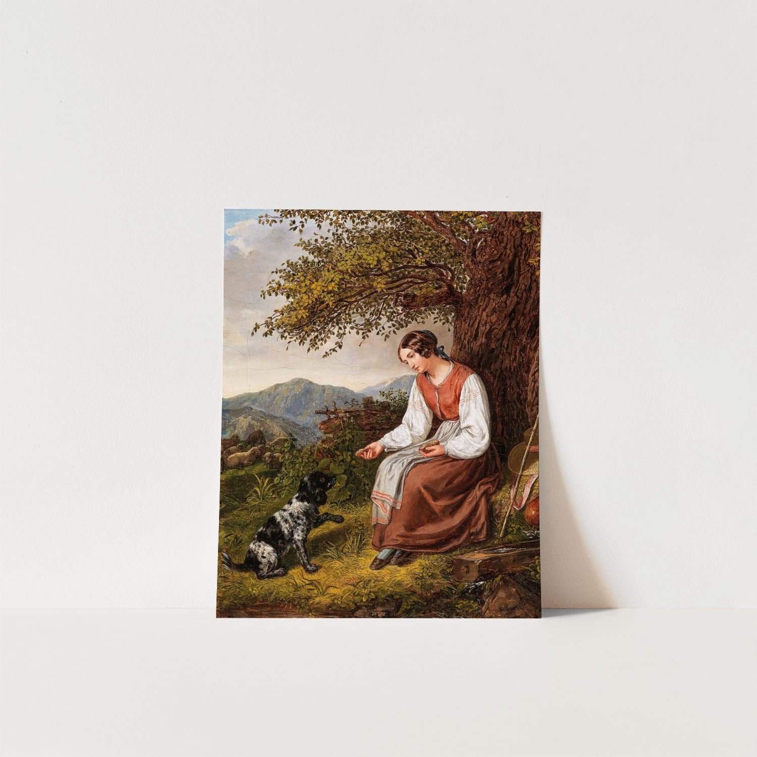resting shepherdess